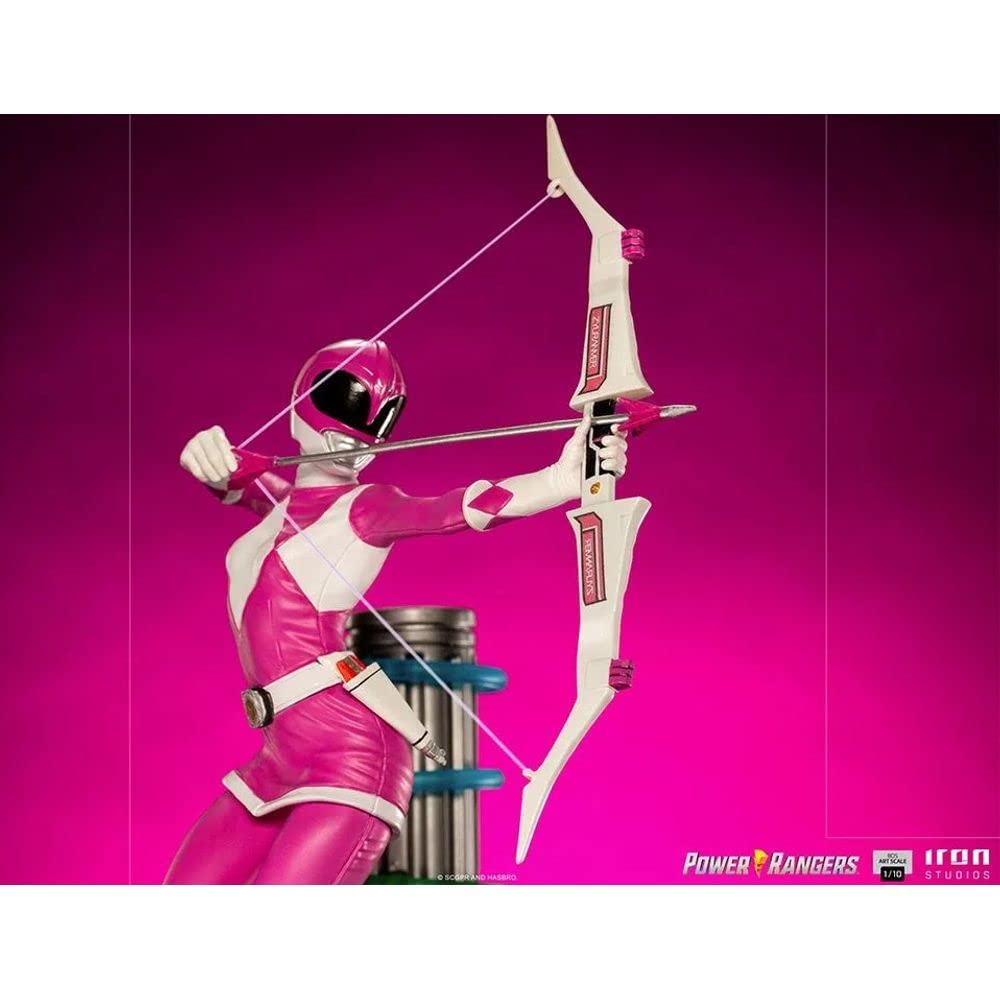 Iron Studios Mighty Morphin Power Rangers Pink Ranger BDS Art Scale 1/10 Statue - Collectible Action Figure for Display & Decor - Perfect for Fans, Collectors & Home Office Showcase