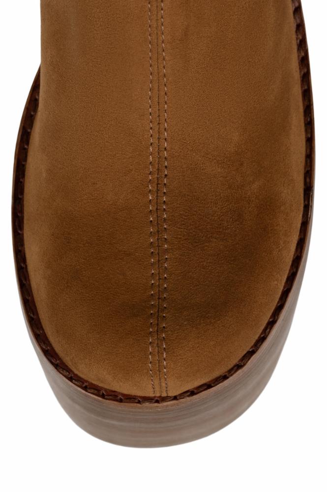 Jeffrey Campbell Women's Rockoflove Brown Leather Ankle Boots - Stylish & Comfortable Shoes for Casual Outings, Parties & Night Out