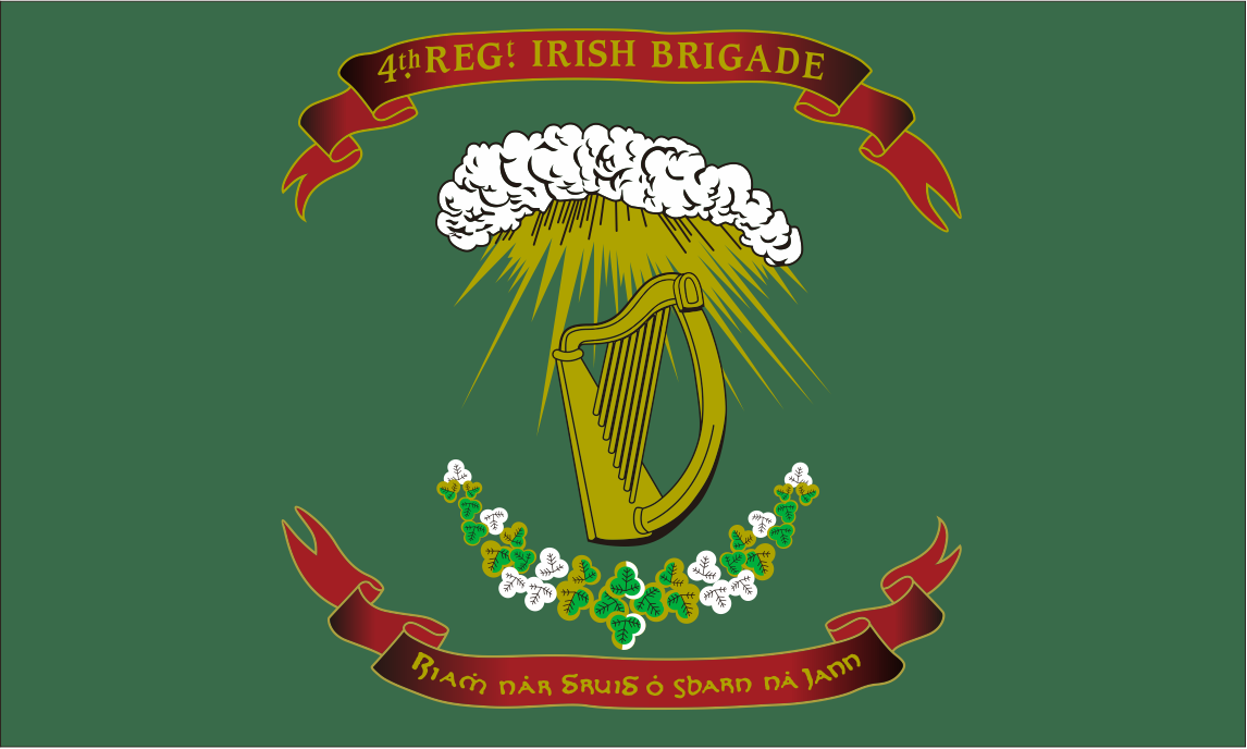 4th Massachusetts & 28th Mass. Irish Brigade Regiment 3'x5' Flag - Rough Tex® 100D Polyester - Durable Irish American Civil War Flag for Outdoor & Indoor Use - Perfect for Historical Reenactments, Parades, and Home Decor