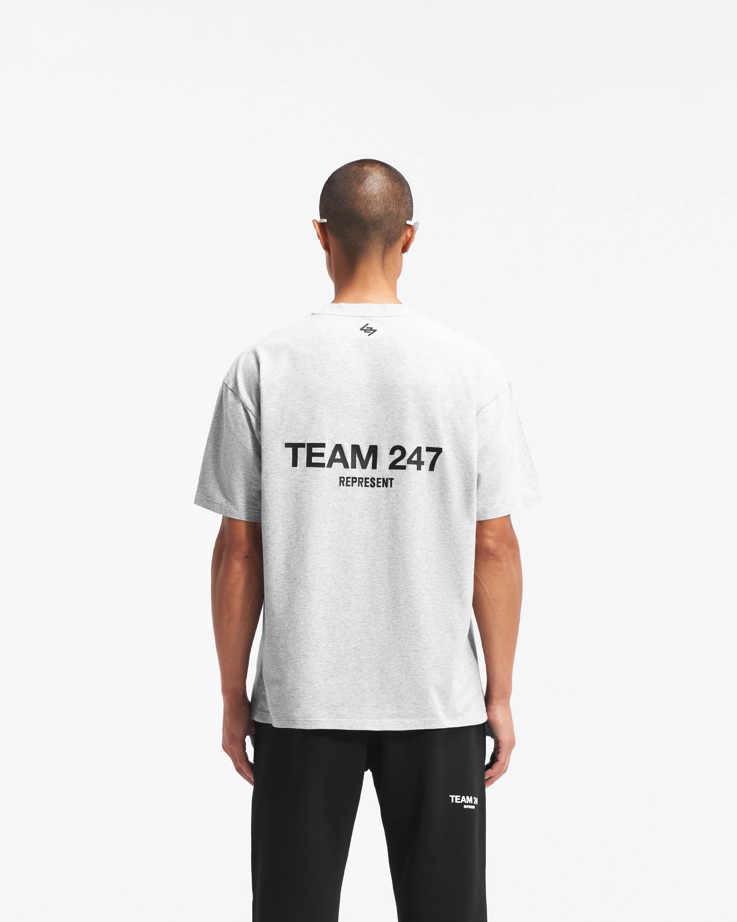 Team 247 Oversized T-Shirt for Men & Women - Soft Cotton Ash Grey Casual Tee - Perfect for Streetwear, Lounge & Everyday Comfort