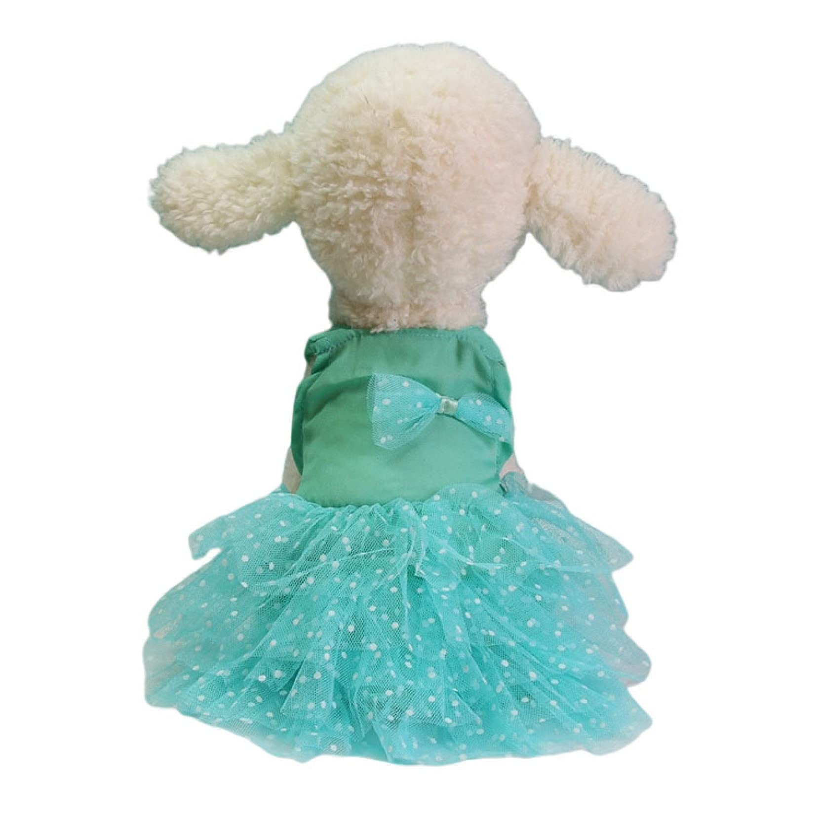 Elegant Tulle Dog Wedding Dress for Small Dogs - Spring Summer Pet Clothes, Princess Puppy Dress with Solid Skirt - Perfect for Weddings, Parties & Special Occasions