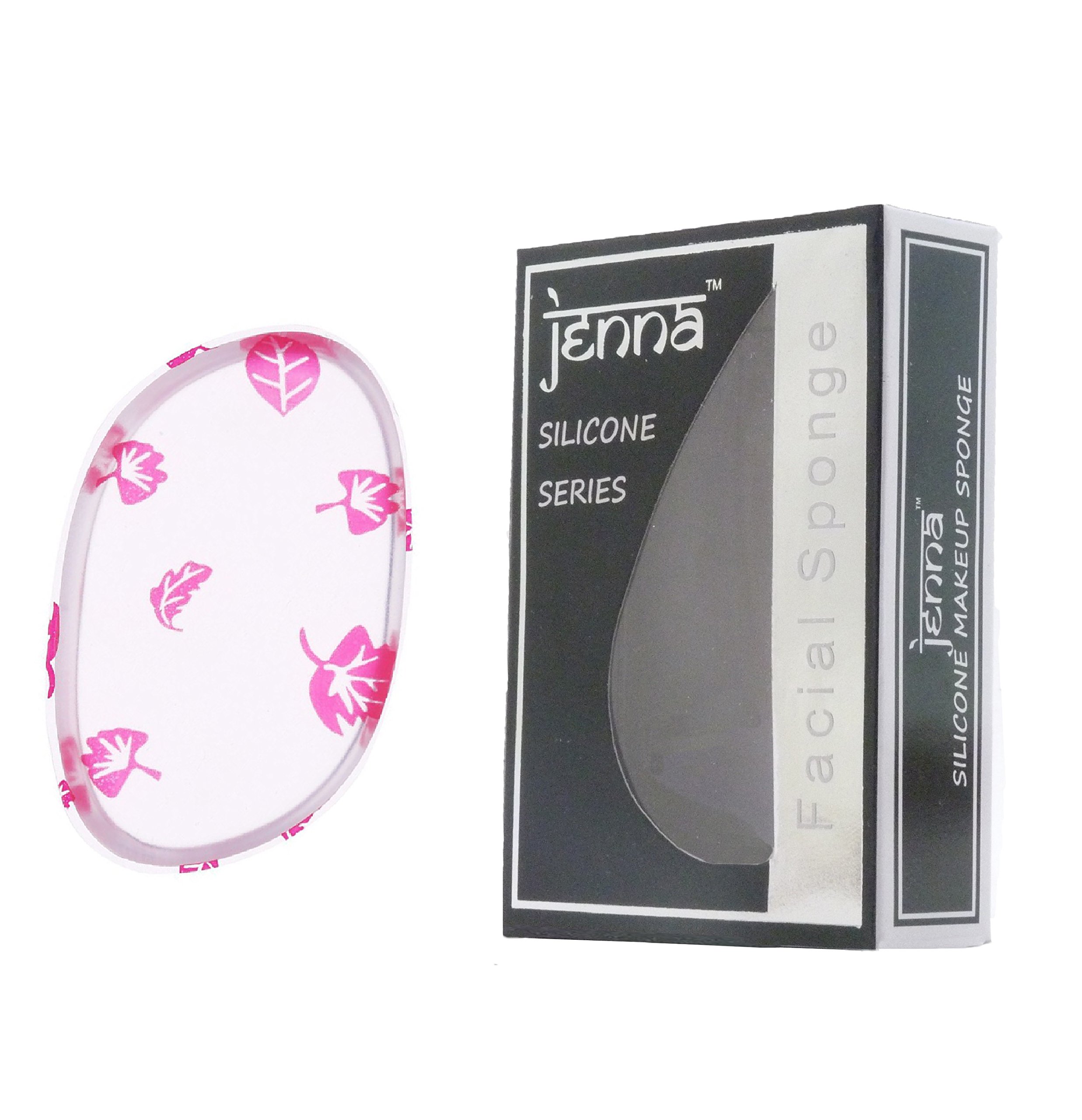 Jenna Silicone Makeup Sponge - Transparent Red Flower Design for Flawless Foundation Application | Perfect for Liquid, Cream & Powder Makeup | Reusable & Easy to Clean Beauty Blender for Professional Makeup Artists & Beginners