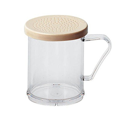 Cambro 96SKRD135 Camwear 10 oz Shaker & Dredge with Lid - Perfect for Spices, Seasonings & Powdered Sugar in Kitchens, Bakeries & Restaurants