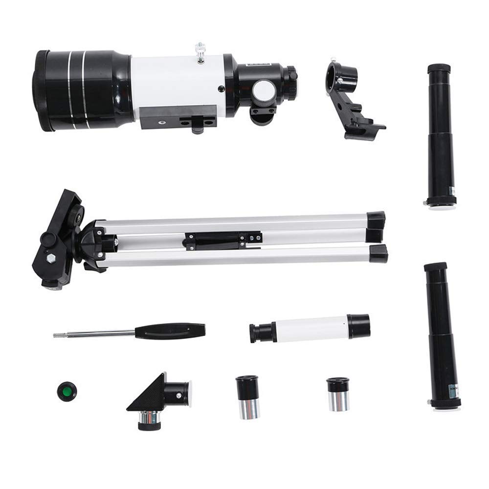 70mm Kids & Beginners Telescope - Portable Travel Astronomy Telescope with Tripod & Eyepieces for Stargazing Planets Moon Viewing - Perfect for Camping, Backyard Astronomy & Outdoor Adventures