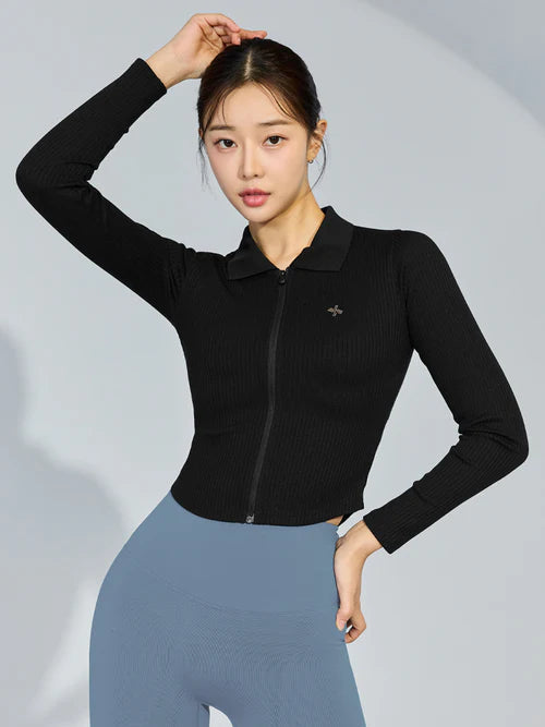 Soft Ribbed Collar Zip Up Hoodie for Men & Women - Cozy Fleece Pullover Jacket for Casual Wear, Gym, and Outdoor Activities