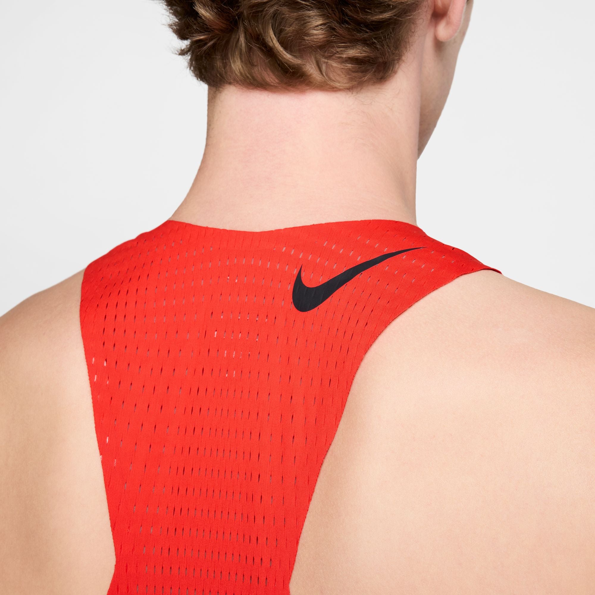 Men's AeroSwift Dri-FIT ADV Running Singlet - Lightweight Moisture-Wicking Performance Shirt for Marathon & Training (696 LT Crimson/Black) - Perfect for Summer Running, Gym Workouts & Outdoor Sports