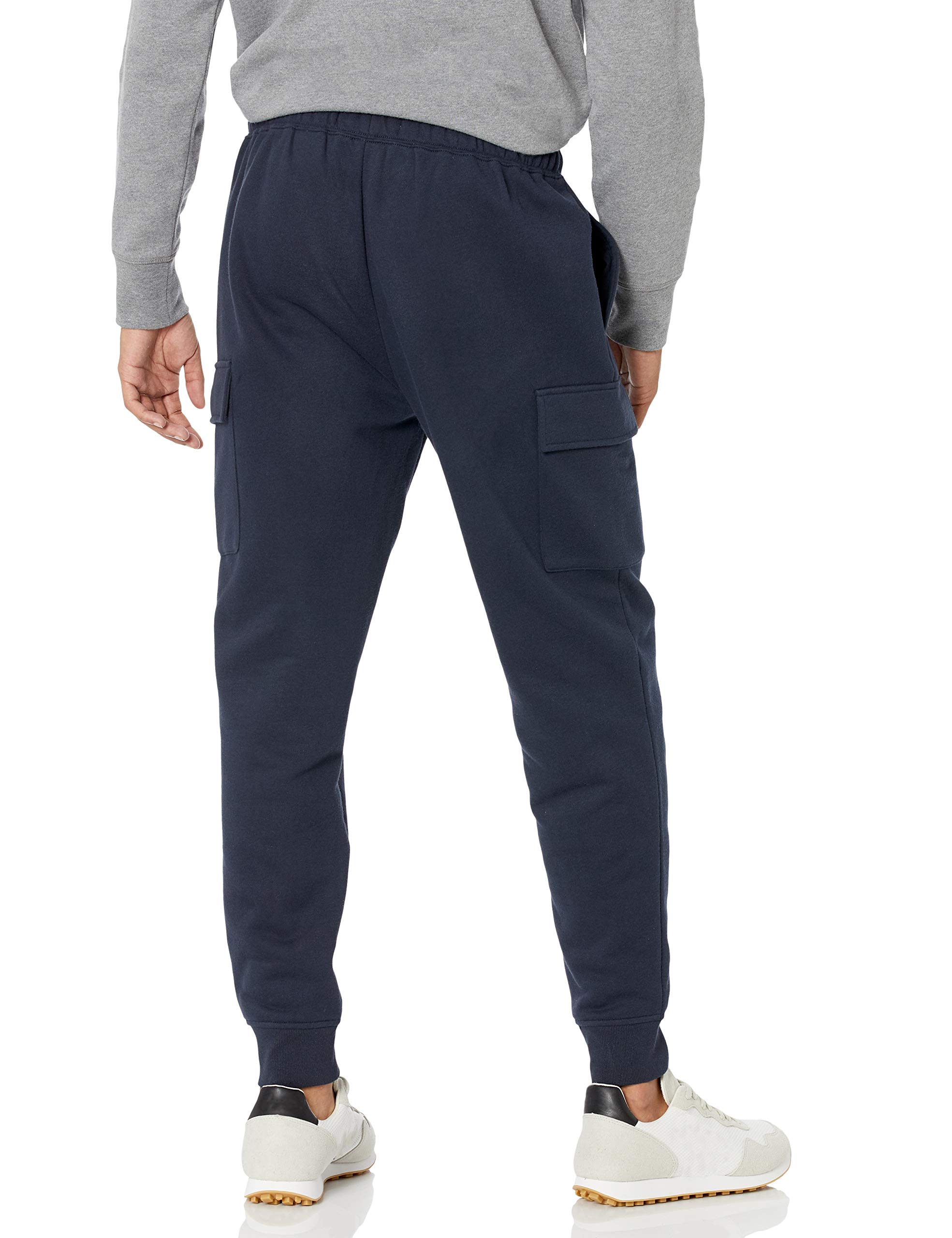 Amazon Essentials Men's Fleece Cargo Jogger Sweatpants - Comfortable Casual Workout Pants for Gym, Lounge & Outdoor Activities
