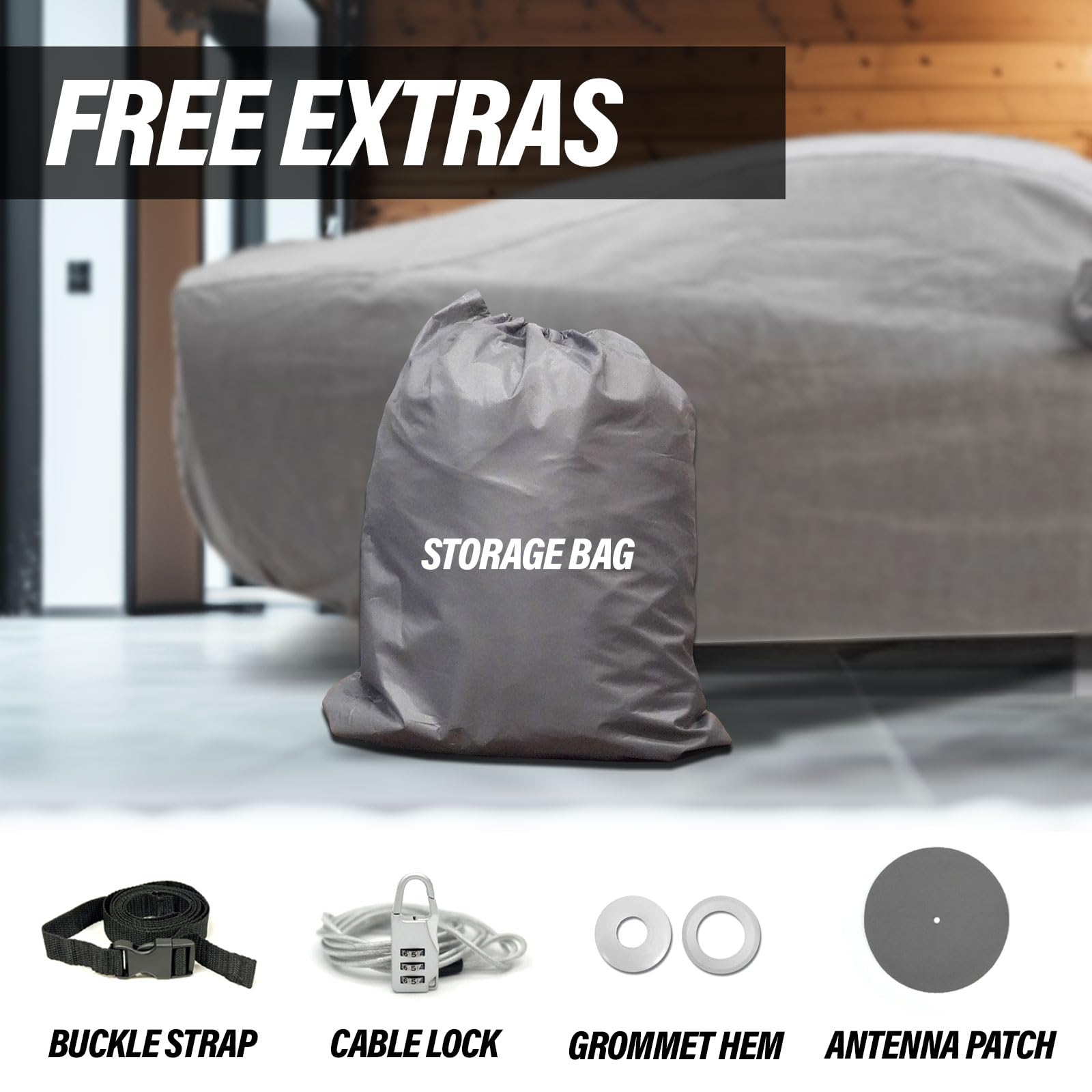 Supreme Full Car Cover for Nomad 1958 Wagon 2-Door - Waterproof, Dustproof, Windproof & UV-Resistant All-Weather Protection | Semi-Custom Fit with Accessories | Perfect for Outdoor Parking, Storage & Travel Protection