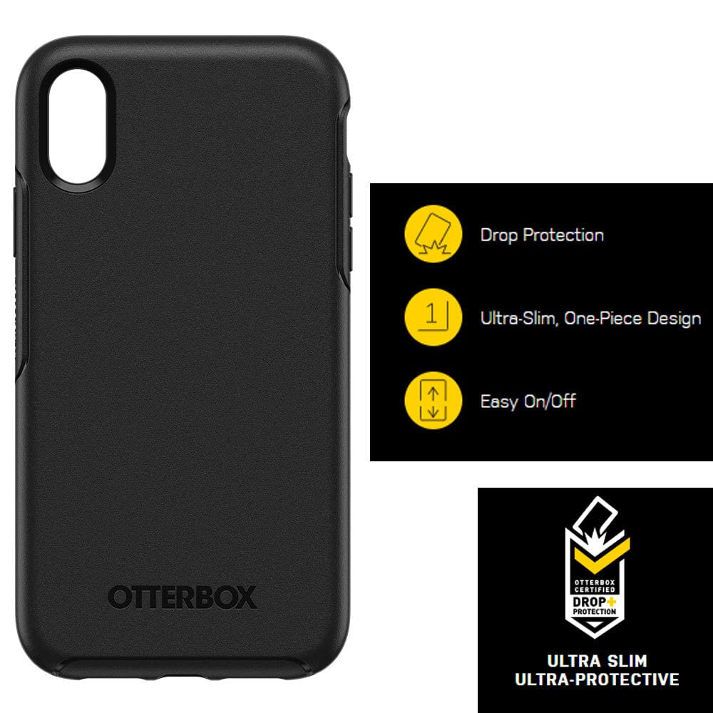 OtterBox Symmetry Series Case for iPhone XR - Slim Protective Cover, Wireless Charging Compatible, Raised Edges for Screen & Camera Protection - Perfect for Everyday Use, Work & Travel