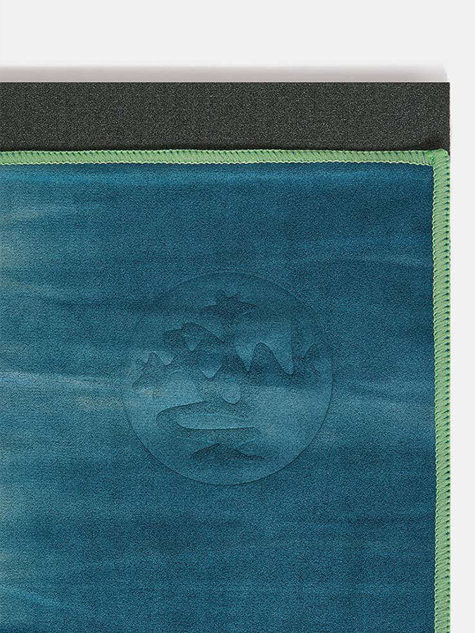 Manduka eQua Yoga Mat Towels - Non-Slip, Absorbent & Eco-Friendly for Hot Yoga, Pilates & Workouts - Perfect for Home & Studio Use