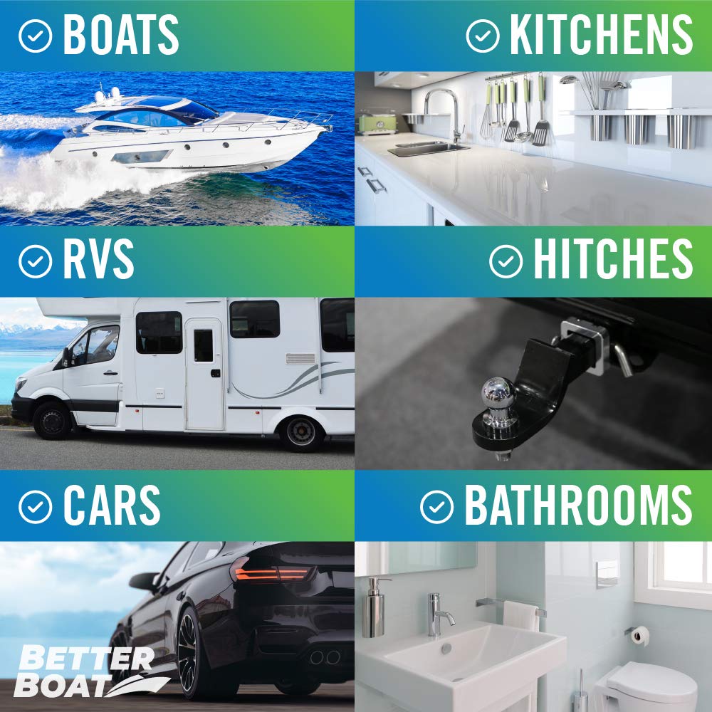 **Heavy Duty Marine Degreaser & Black Streak Remover – Commercial Grade Fiberglass & Engine Cleaner for Boats, Cars, RVs, Auto Parts – Super Grease Cleaner for Tough Stains & Grime (Perfect for Marine, Automotive & Industrial Use)**