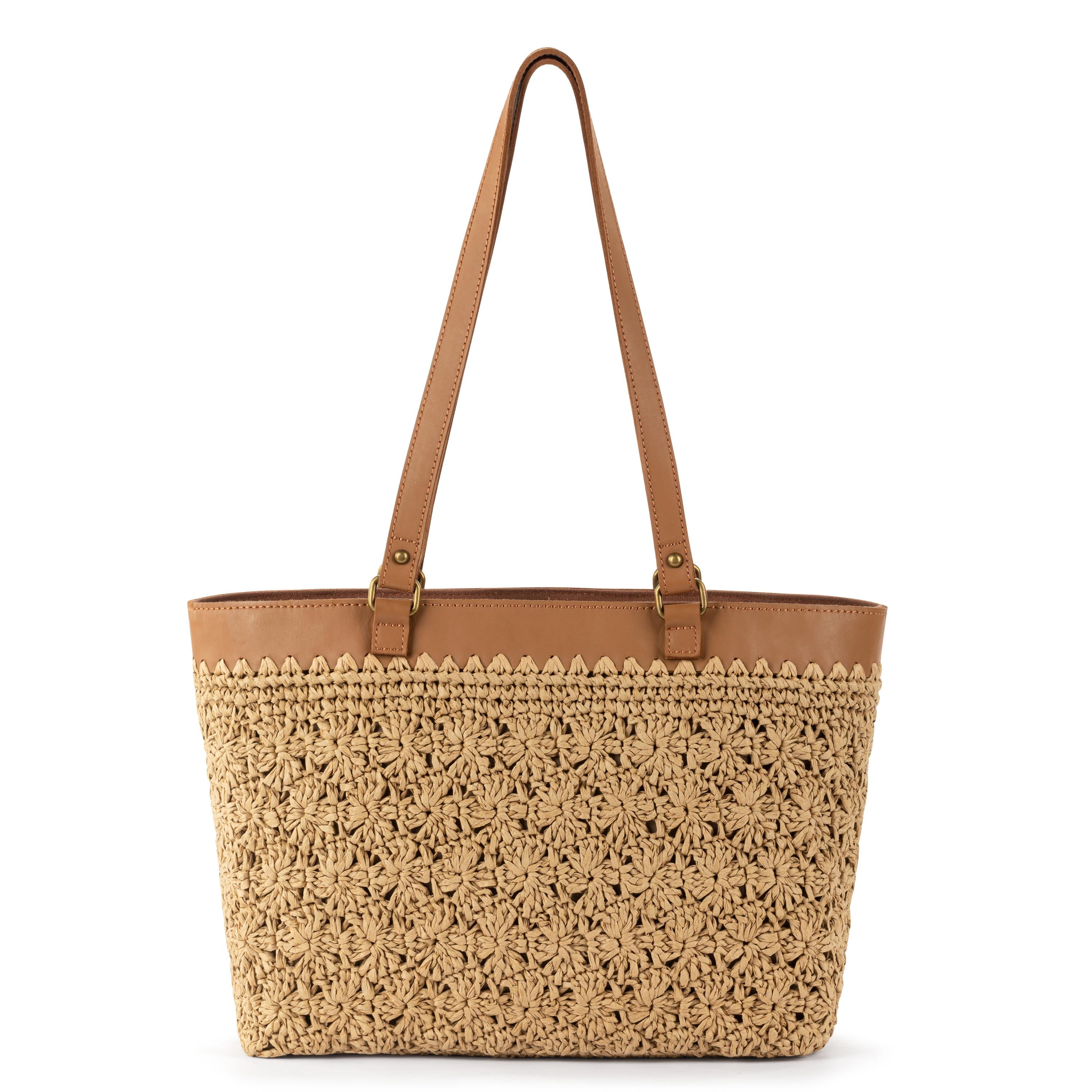 Metro Tote Straw Bag - Natural Primrose Color - Perfect for Beach, Shopping & Everyday Use