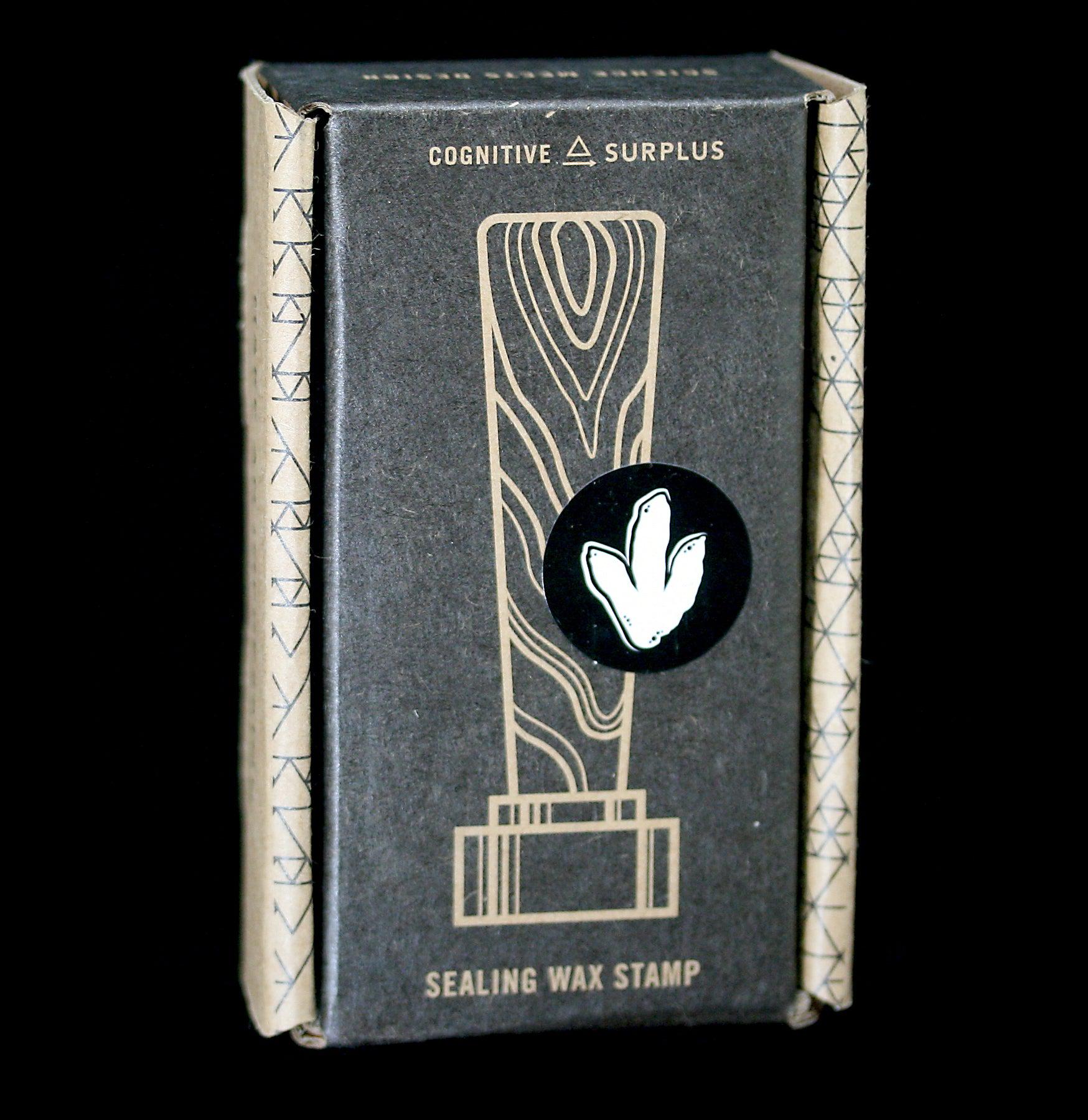 Dinosaur Wax Seal Stamp - T-Rex Footprint Design for DIY Invitations, Wedding Stationery & Vintage Letters | Perfect for Scrapbooking, Envelopes & Gift Wrapping