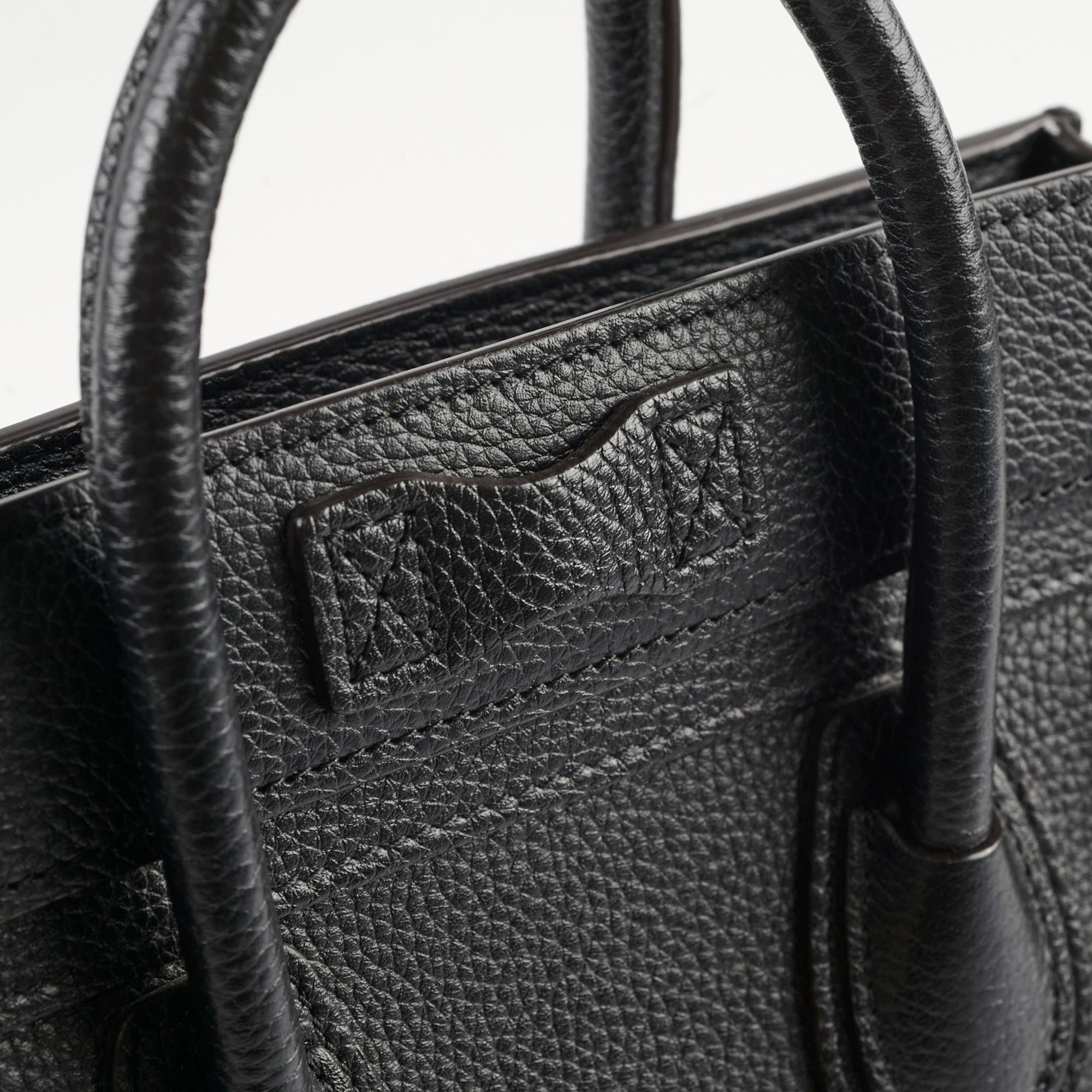 Celine Luggage Nano Black Leather Crossbody Bag - Stylish & Compact Handbag for Women | Perfect for Work, Travel & Everyday Use