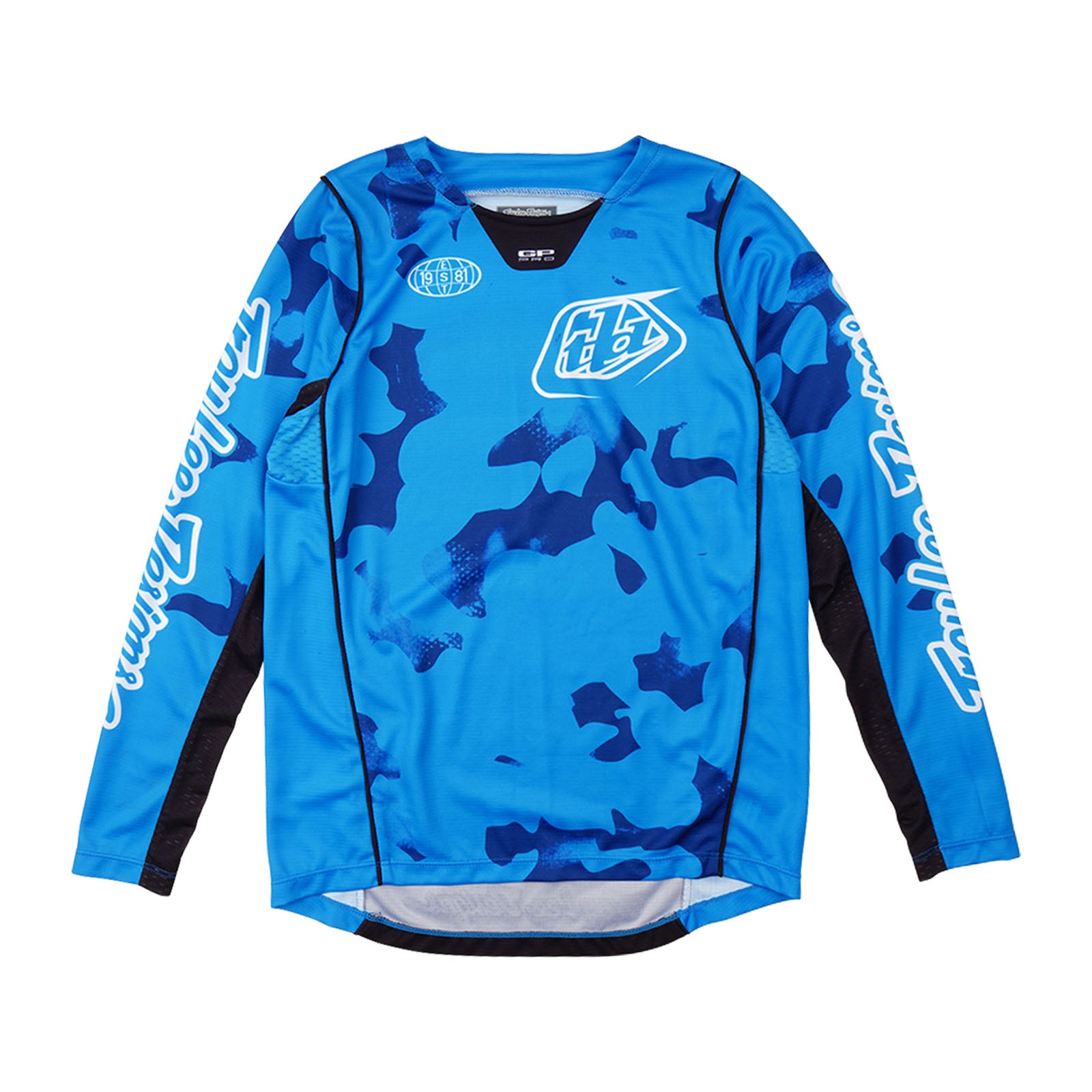 Youth GP Pro Jersey - Breathable & Lightweight Cycling Shirt for Men & Women - Blotted Bright Blue - Perfect for Road Biking & Mountain Racing