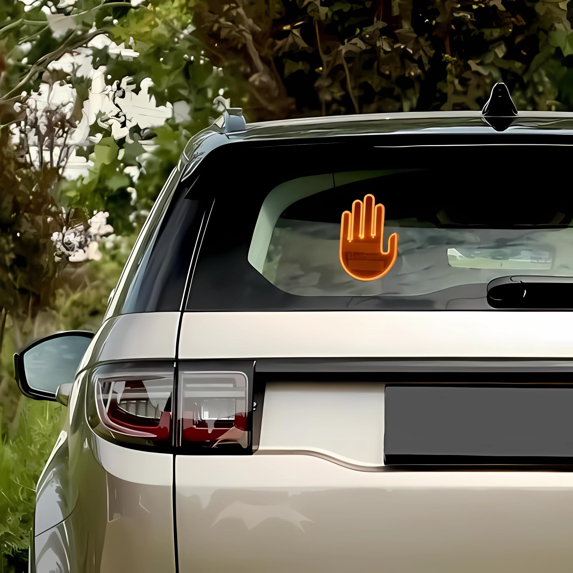 Road Mate Hand Funny Car Finger Light with Remote Control - LED Gesture Lights for Car Windows, Flickering Party Lights for Women - Perfect for Night Driving, Parties & Celebrations