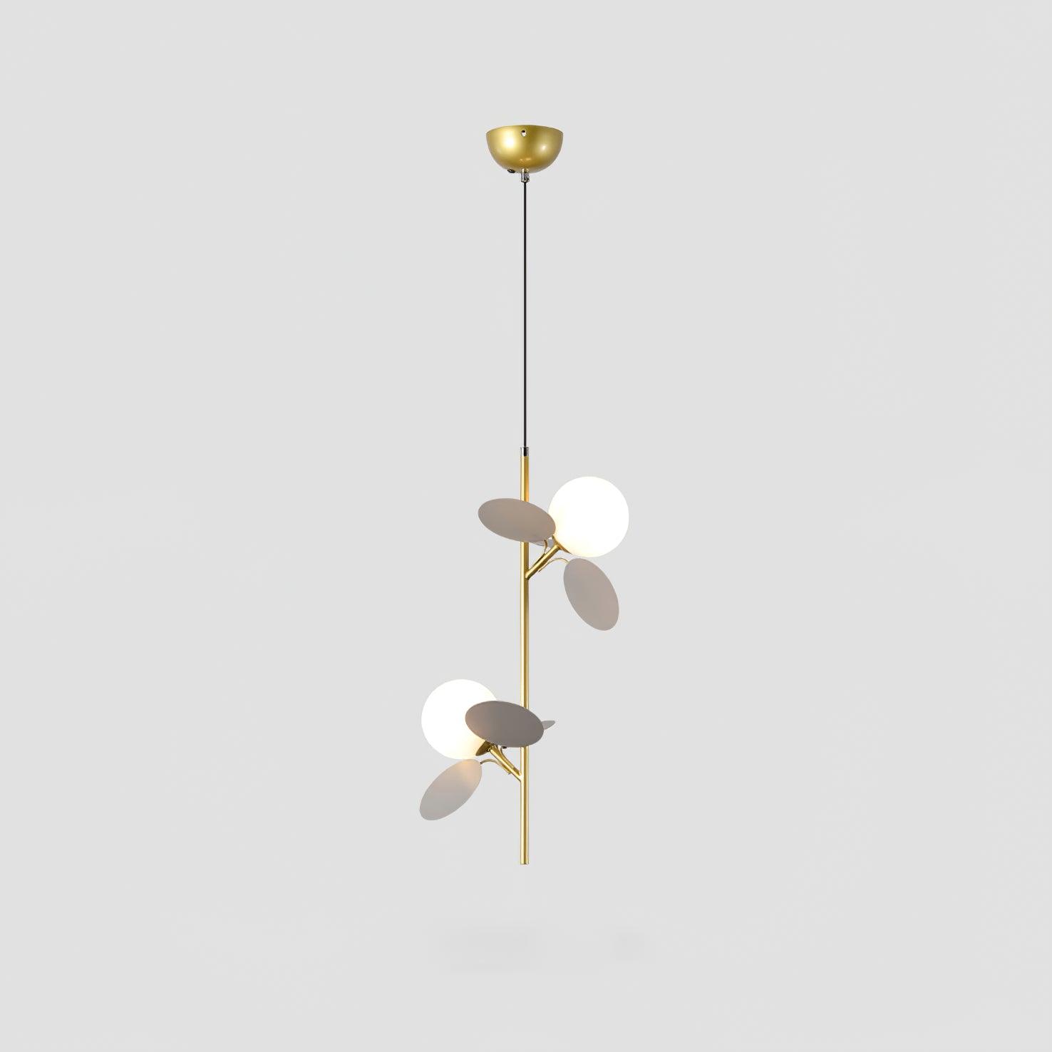 Blanca Pendant Light - Modern Hanging Ceiling Lamp for Kitchen Island, Dining Room & Bedroom | Elegant Glass Shade with Brass Finish | Indoor Lighting Fixture