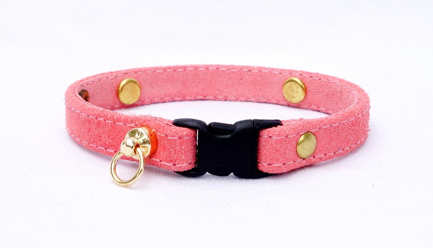 Premium Brown Suede Cat Collar with Bell - Soft & Stylish Pet Collar for Indoor/Outdoor Cats - Perfect for Daily Walks & Fashion Accessories