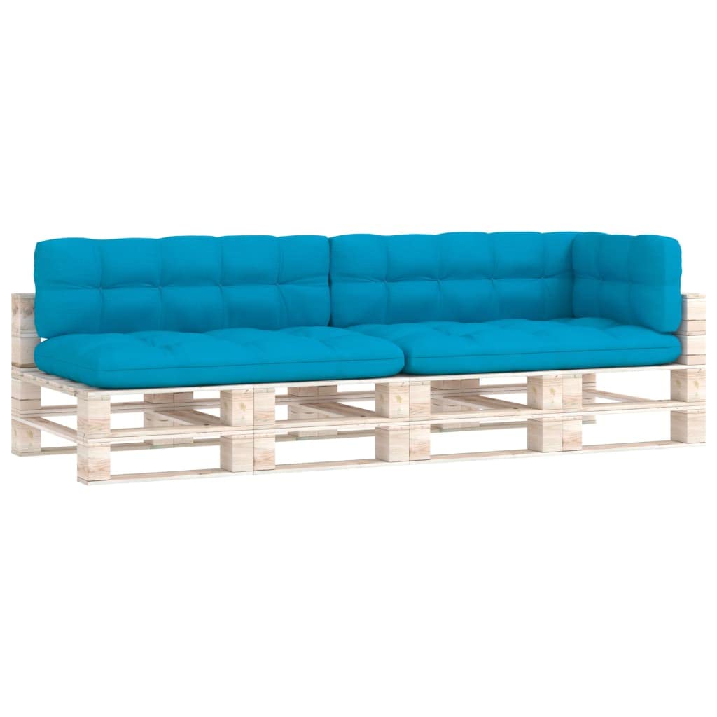 CHARMMA 5-Piece Outdoor Patio Sofa Cushion Set - Light Blue Water-Resistant Garden Seat Cushions 47.2