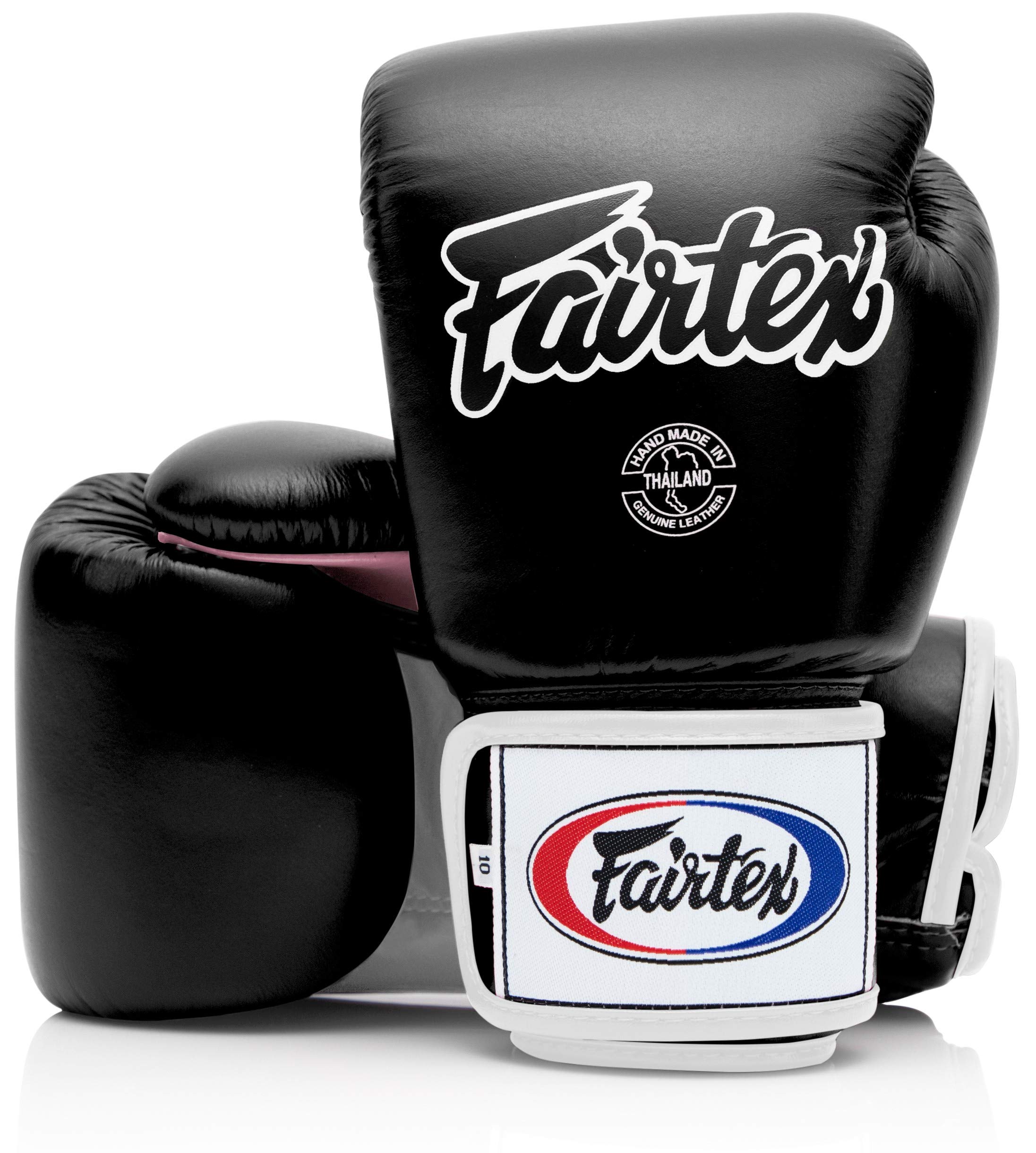 Fairtex BGV1 Muay Thai Boxing Gloves for Men, Women & Kids - Premium MMA Training & Sparring Gloves - Lightweight, Shock Absorbent for Martial Arts, Kickboxing & Fitness Training - Ideal for Gym, Home Workouts & Competition