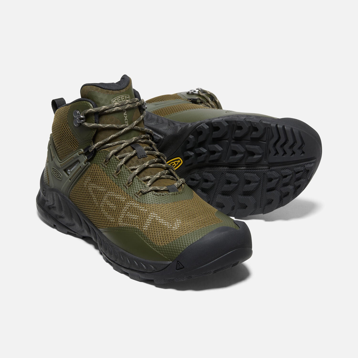 NIXIS EVO MID Men's Hiking Boots - Forest Night/Dark Olive - Lightweight & Durable for Outdoor Adventures & Trail Running
