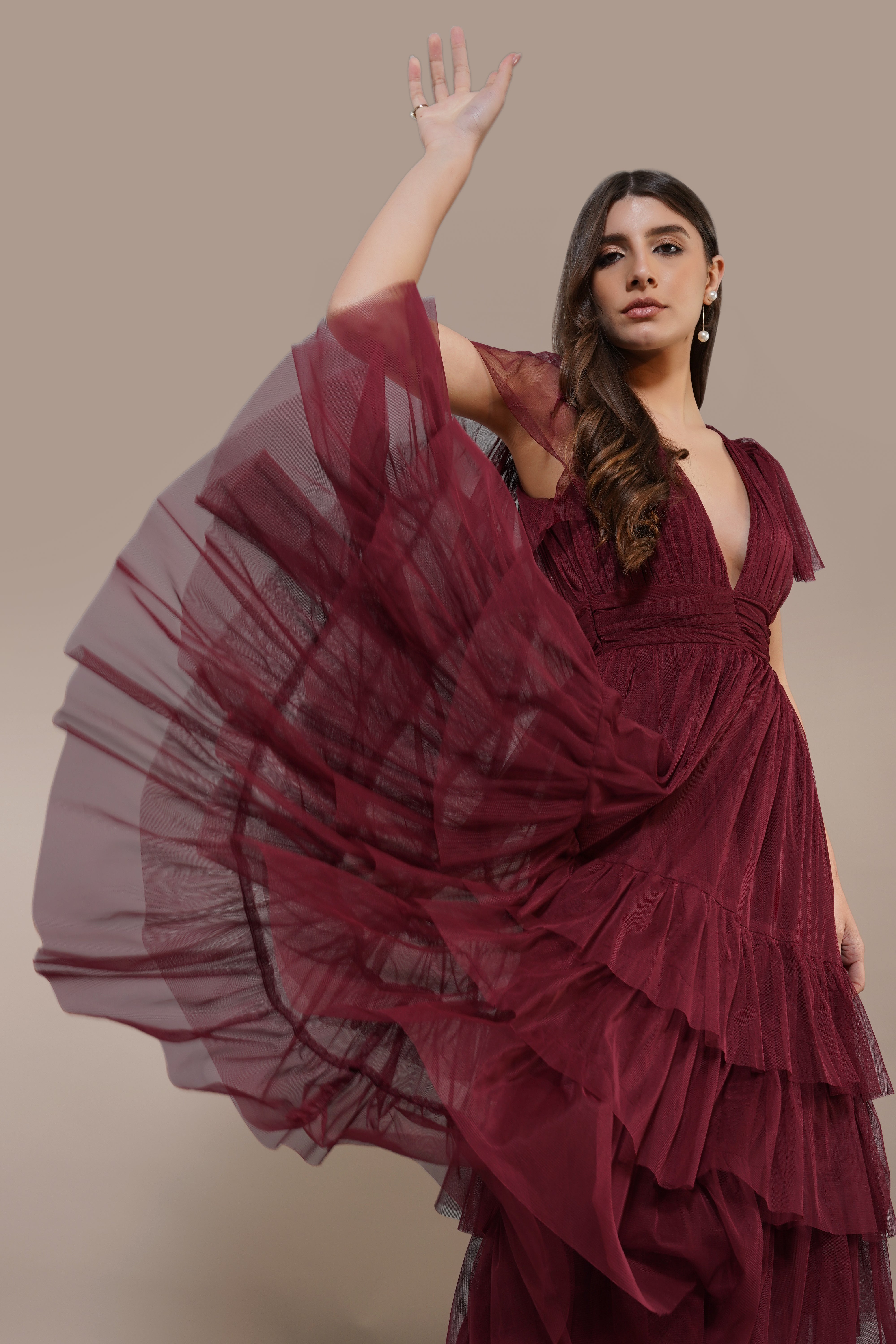 Elegant Madison Burgundy Bridesmaid Dress - A-Line Floor-Length Formal Gown for Weddings, Prom & Special Occasions