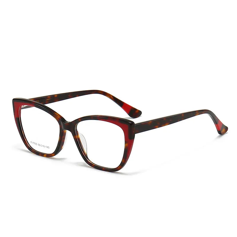 CCspace Unisex Full Rim Large Square Acetate Eyeglasses Frame 56940 - Stylish & Durable for Work, Reading & Everyday Wear