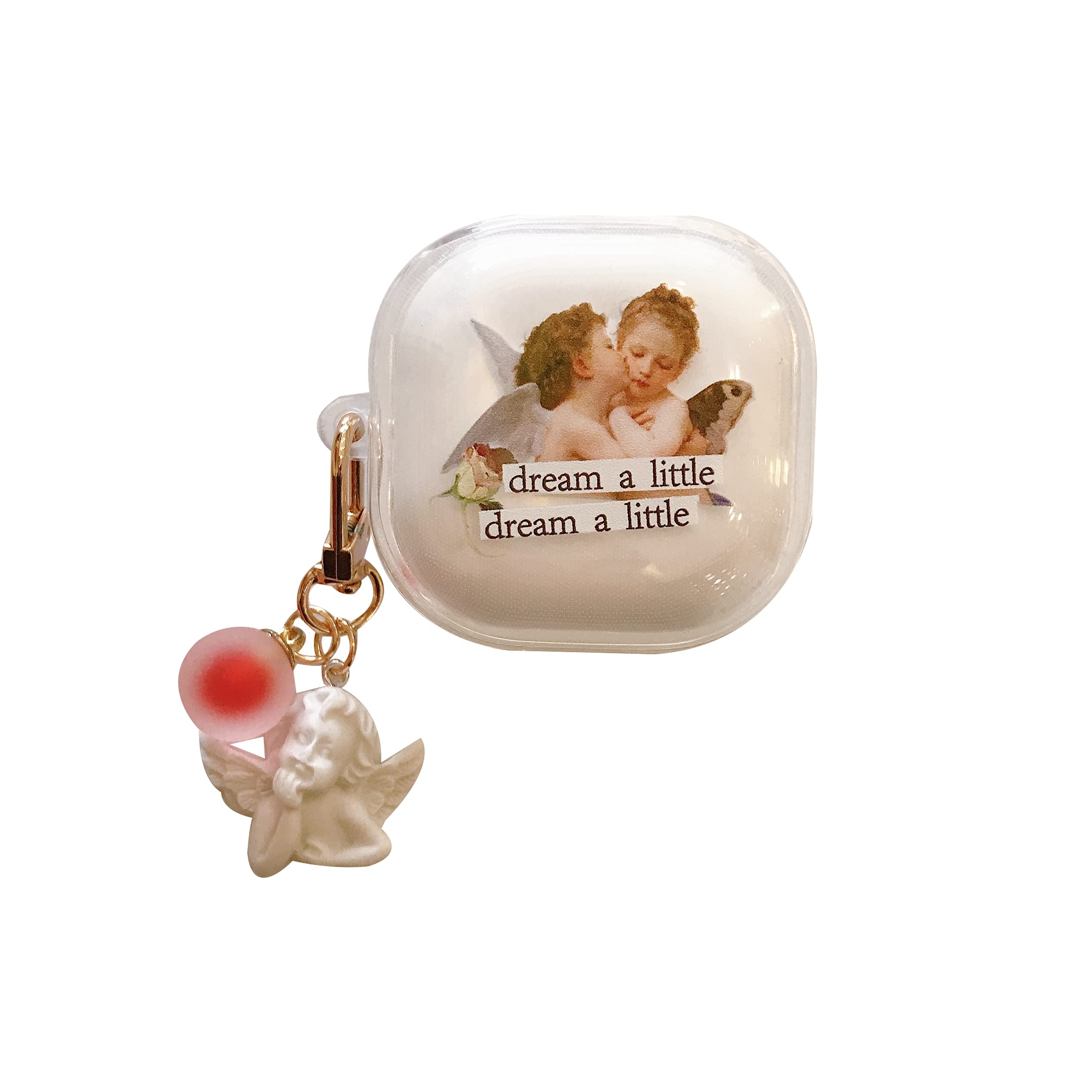 Samsung Galaxy Buds 2 Pro/Live Protective Case - Cute Cartoon Silicone Cover with Pendant for Wireless Earbuds (2020-2021 Models) - Perfect for Gym, Travel & Daily Use