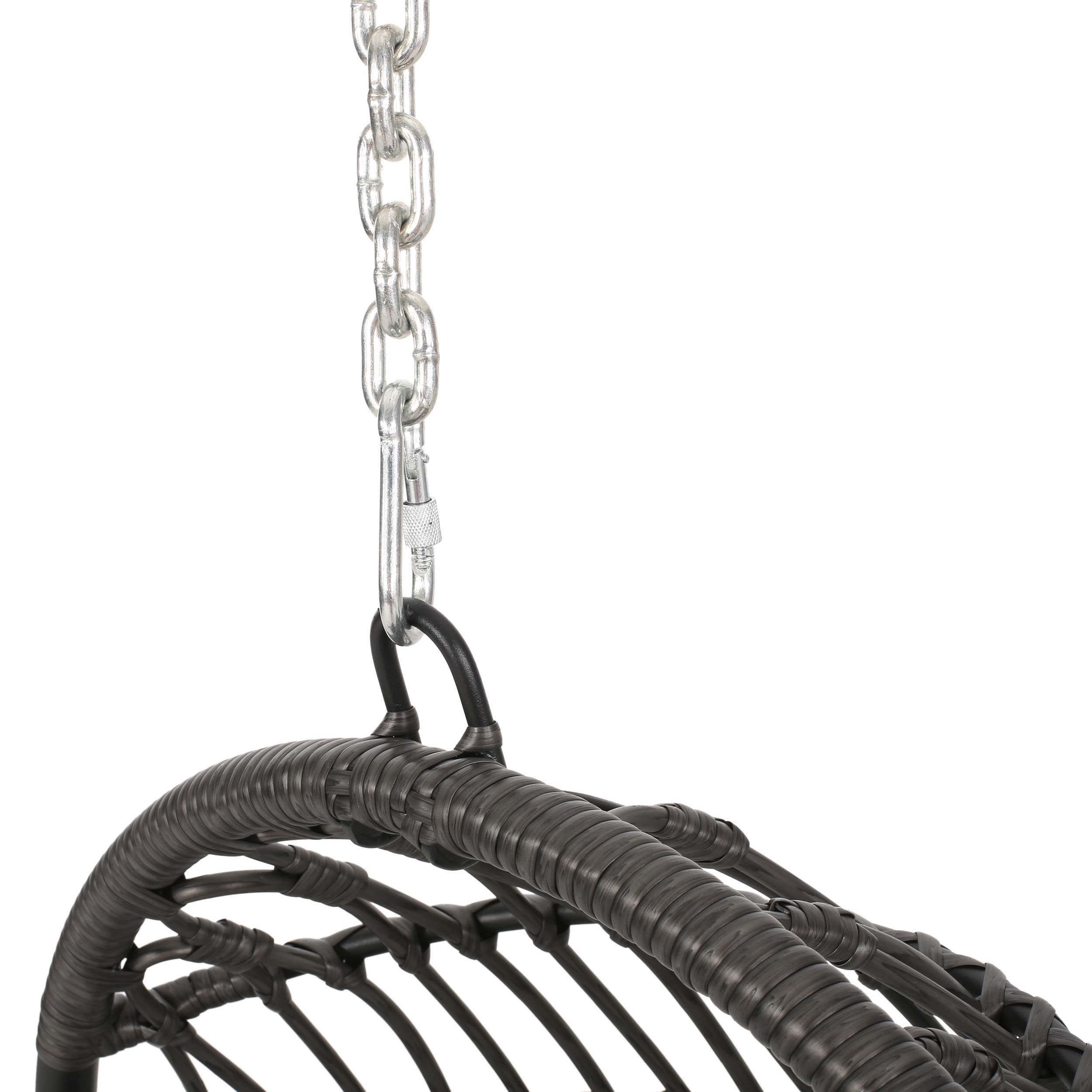 Christopher Knight Home Outdoor Hammock Swing with Stand - Gray & Dark Gray for Patio, Garden, or Backyard Relaxation