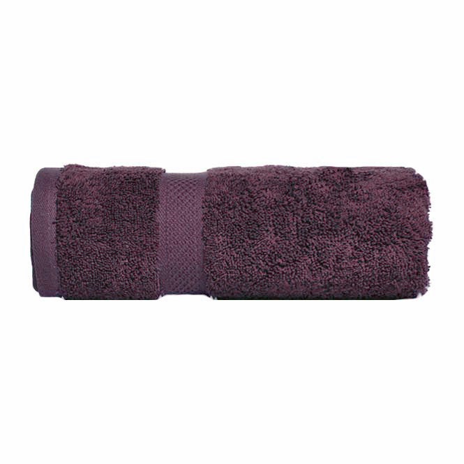 Premium 100% Combed Cotton Bath Towel Set - Soft & Absorbent Luxury Bath Sheets (Aubergine/Eggplant) for Spa, Beach & Home Use