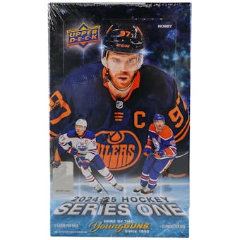 2024-2025 Upper Deck Series 1 Hockey Hobby Box - NHL Trading Cards Collection for Collectors & Fans - Perfect for Gifts, Investments, and Game Day Excitement