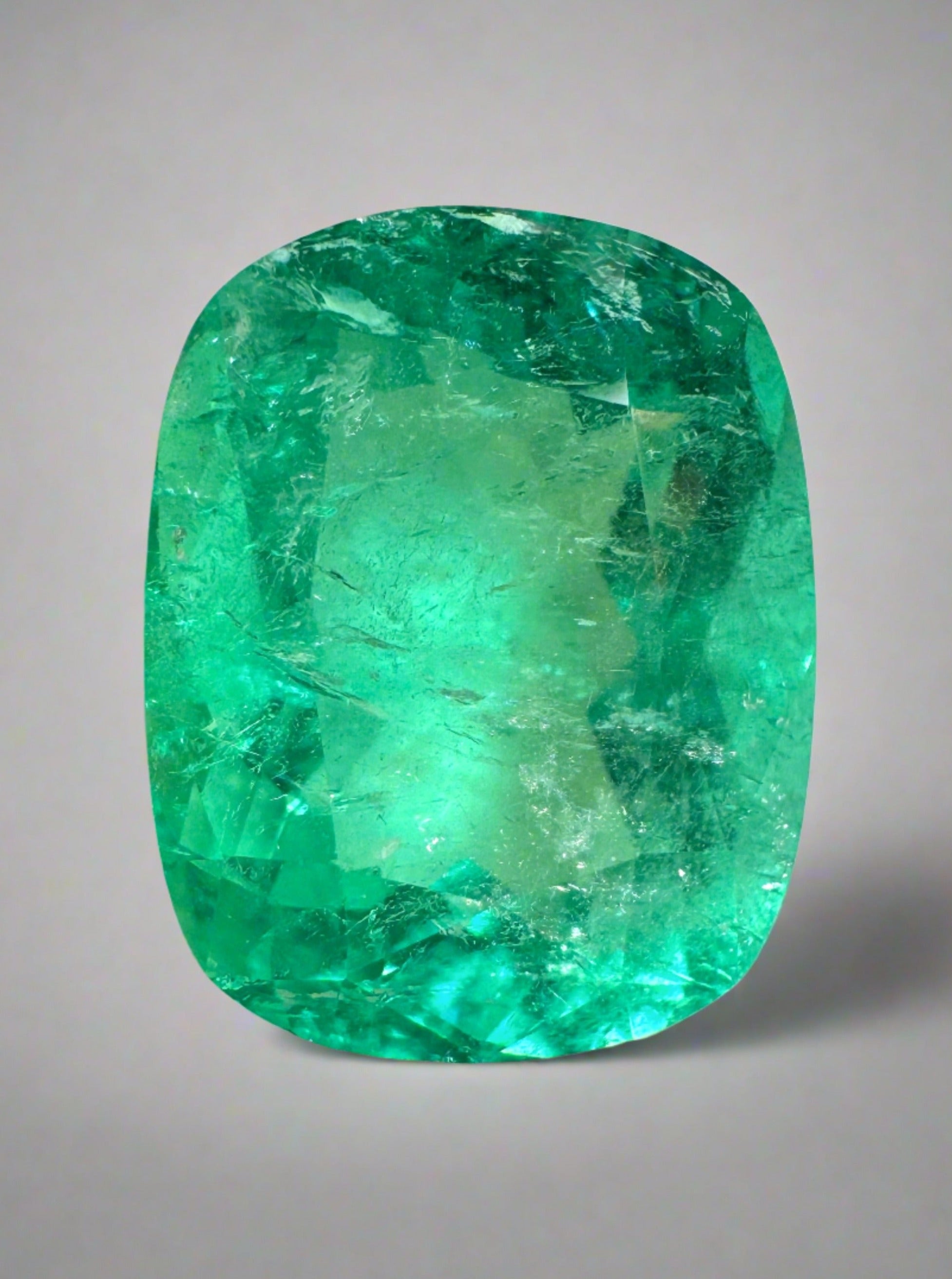 4.80 Carat 12x10mm Medium Green Natural Loose Colombian Emerald - Elongated Cushion Cut Gemstone for Jewelry Making, Engagement Rings & Luxury Gifts