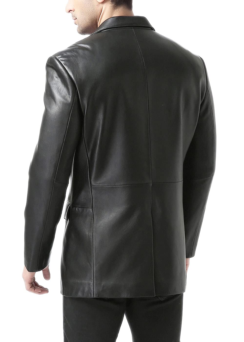 Premium Richard Classic Men's Leather Blazer - Genuine Lambskin Sport Coat Jacket for Business & Formal Occasions (Regular, Big & Tall, Short Sizes) | Perfect for Office Wear, Weddings & Special Events