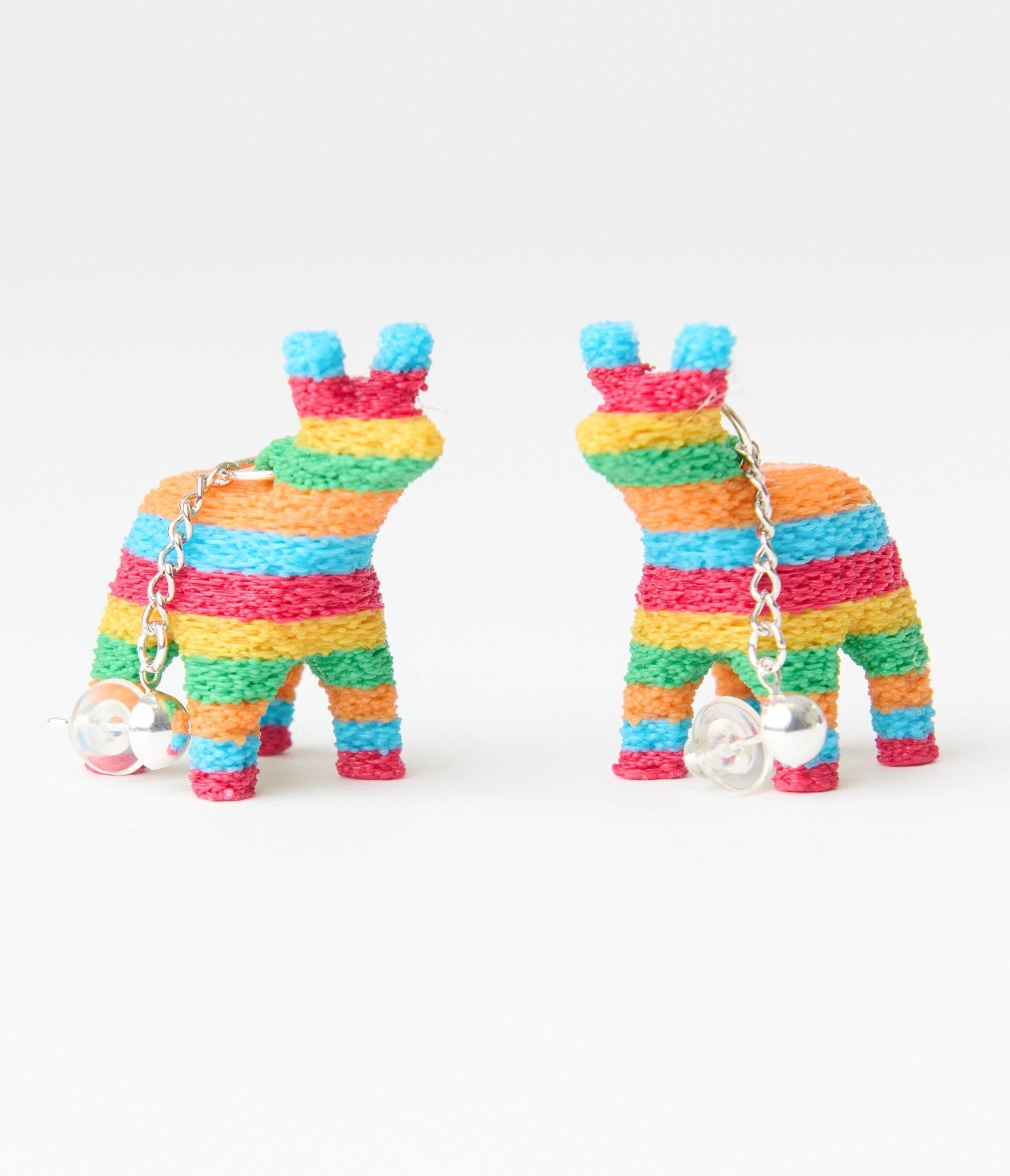 Burro Piñata Earrings - Fun Mexican Donkey Party Dangle Earrings for Women - Perfect for Cinco de Mayo, Fiesta, and Birthday Celebrations