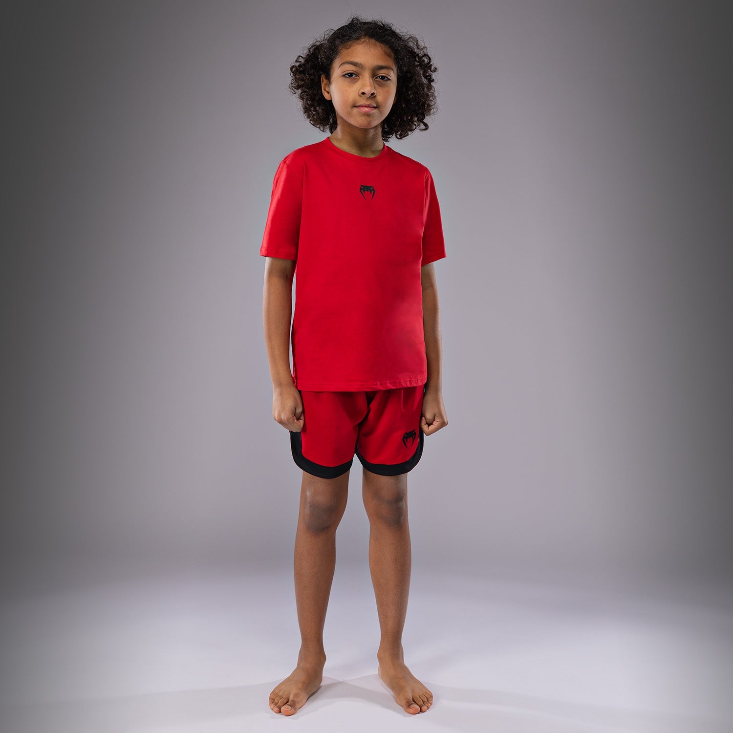 Venum Contender Kids T-Shirt - Cherry Red | MMA Training & Casual Wear for Boys & Girls | Comfortable & Durable Fightwear