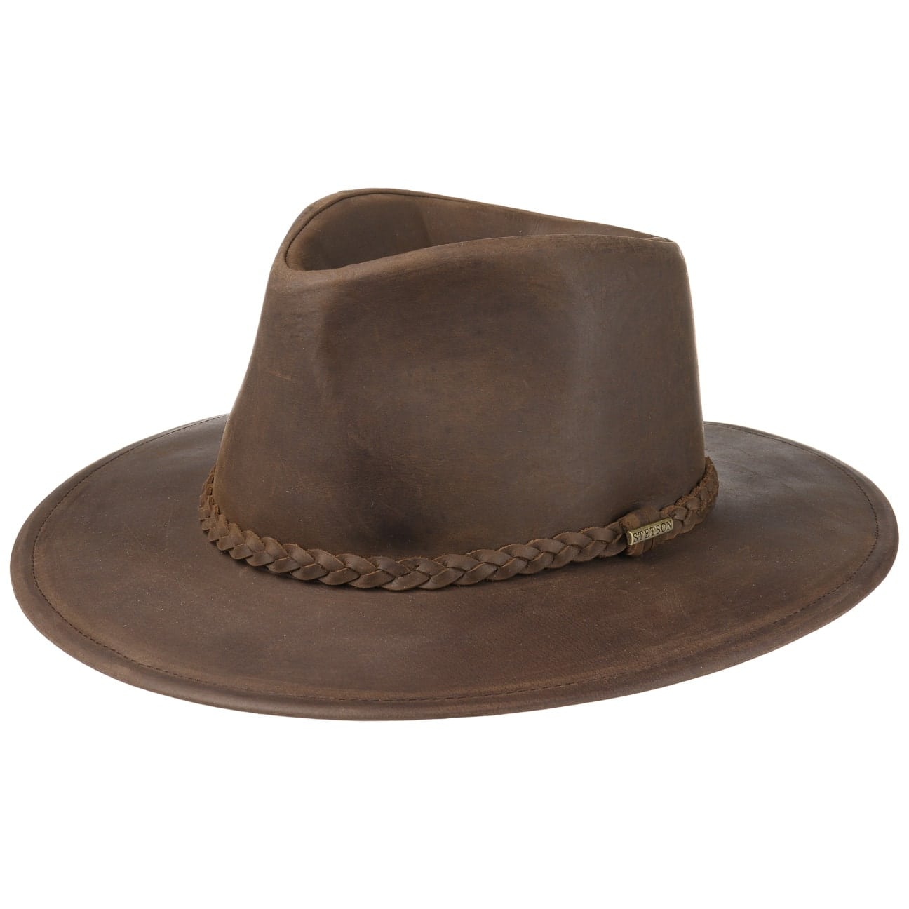 Stetson Buffalo Leather Western Hat for Men & Women – Durable & Stylish Cowboy Hat for Rodeo, Ranch, and Outdoor Adventures