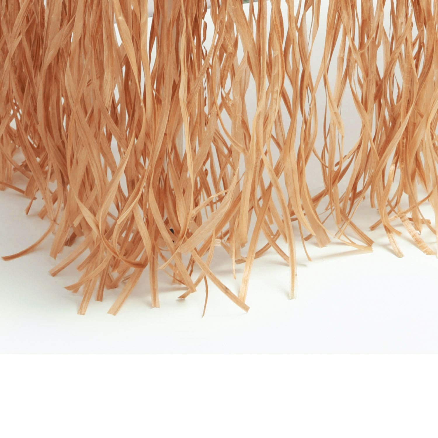 9ft Luau Grass Table Skirt - Tropical Hawaiian Fringe Table Cover for Tiki Bar Decor, Luau Party Supplies & Moana Birthday Party Decorations - Perfect for Beach Themed Events, Tropical Weddings, and Summer Party Decor