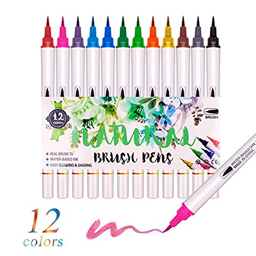 Cobaka 48 Colors Watercolor Brush Pens Set - Flexible Real Brush Tips, Watercolor Markers for Artists, Beginners, Adults & Kids - Perfect for Sketching, Calligraphy, DIY Crafts & Art Projects