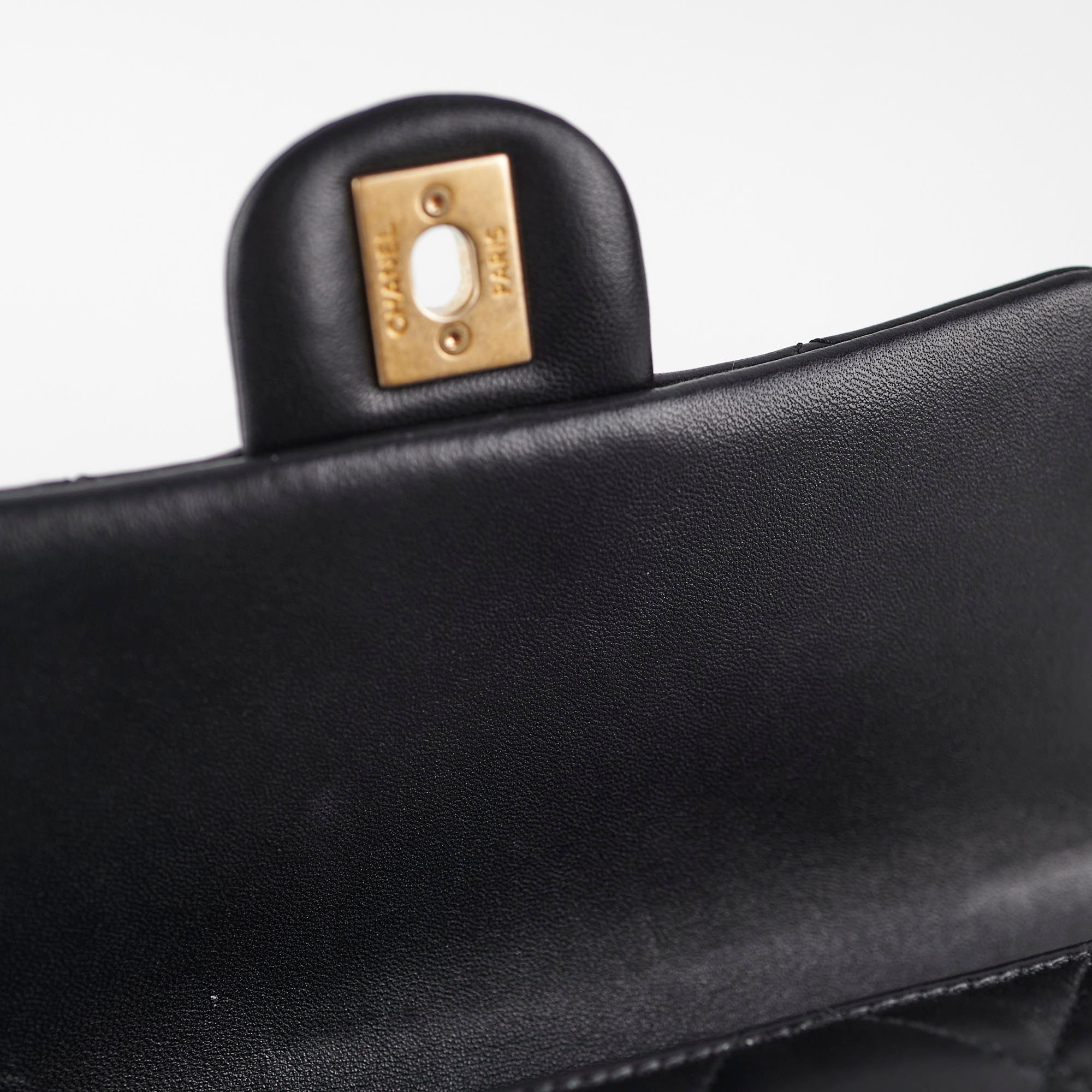 Chanel Seasonal Square Flap Bag Lambskin Leather Black - Luxury Designer Handbag for Women, Perfect for Evening Parties & Special Occasions