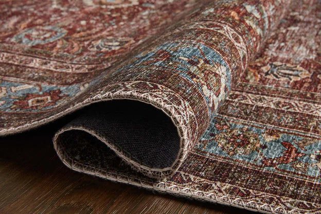 Loloi Layla Runner Rug - Brick & Blue - 30
