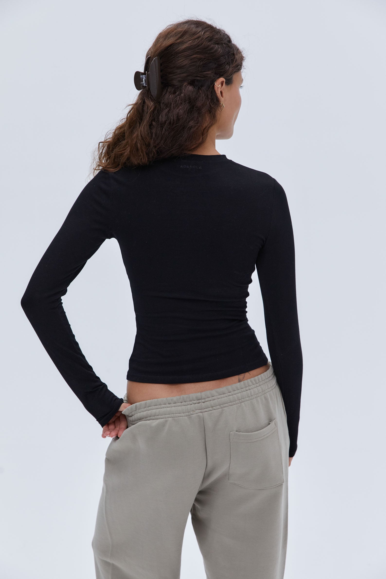 Premium Soft Cotton Long Sleeve T-Shirt for Women - Black | Comfortable Casual & Layering Essential for Everyday Wear, Office, and Outings
