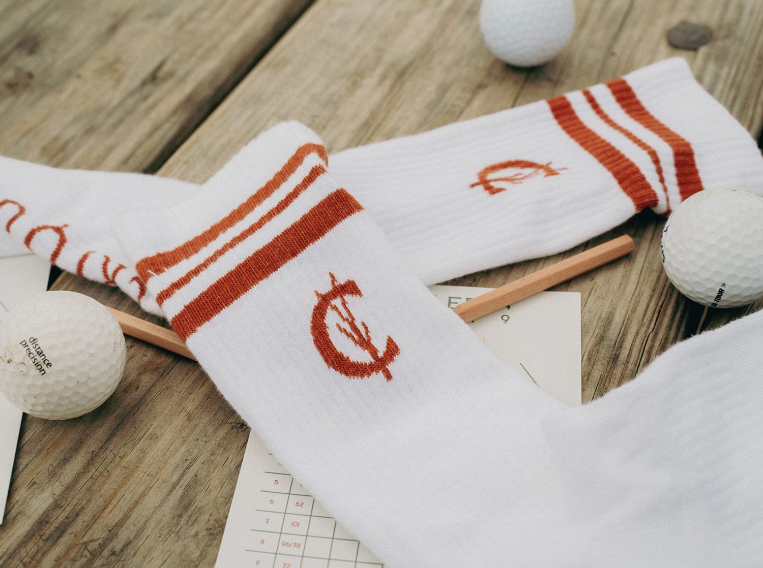 Breathable Tubular Socks for Men & Women - Soft Grassy C Cotton Blend in Burnt Orange - Perfect for Running, Hiking & Everyday Comfort
