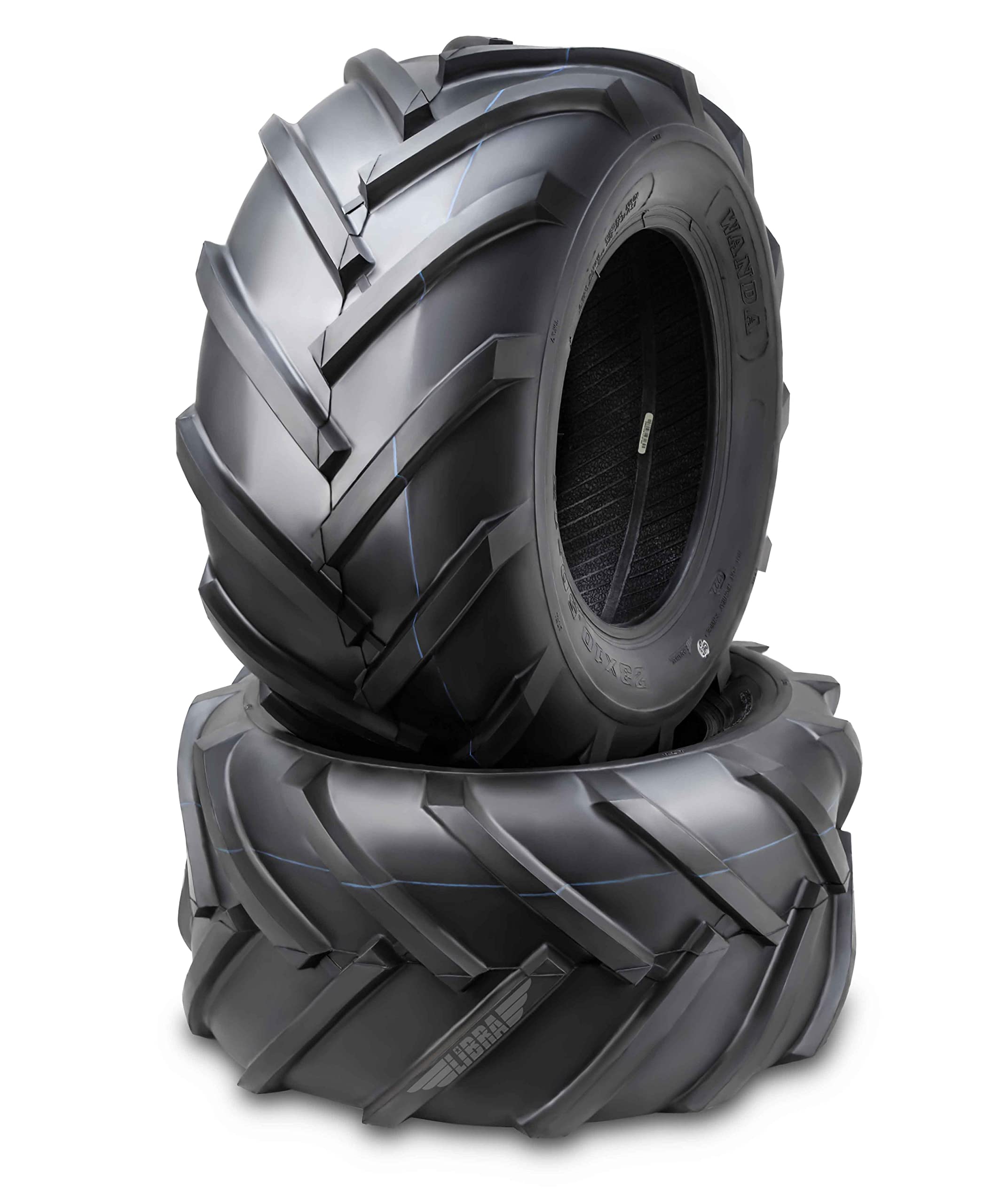 WANDA 20x10-8 Lawn Mower Tires 4 Ply - Set of 2 for Tractors & Farm Equipment - Heavy Duty All-Terrain Tractor Tires 20x10x8 (Model 13071) - Perfect for Lawn Mowing, Agriculture & Farm Use