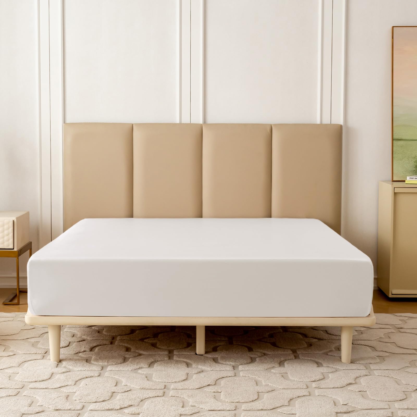THXSILK 100% Mulberry Silk Fitted Sheet Queen Size - 22 Momme Deep Pocket (Cream White) | Luxury Bedding for Hotels, Guest Rooms & Master Bedrooms