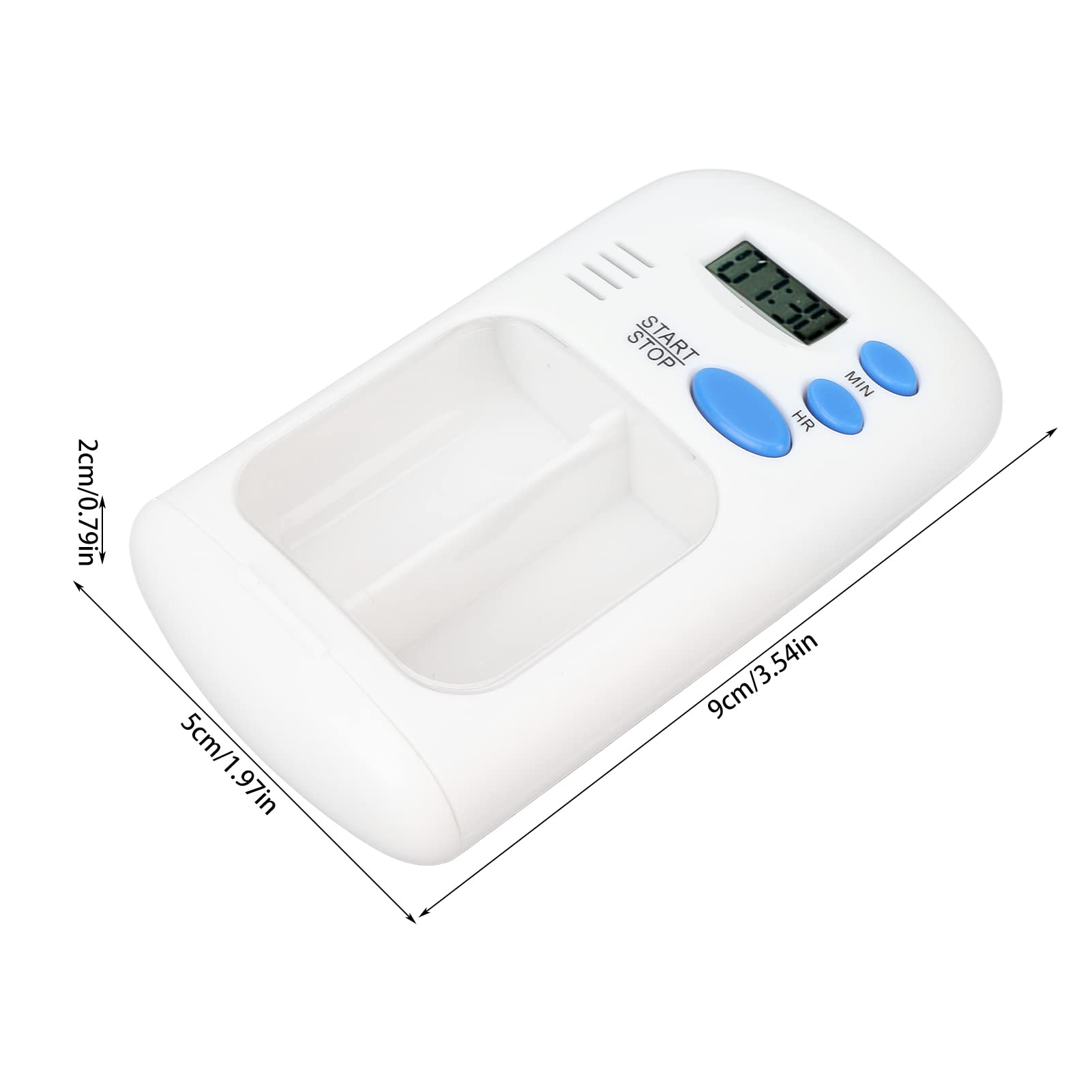 LIZEALUCKY 2-Grid Automatic Pill Dispenser with Alarm - Portable Pill Organizer & Medication Reminder for Daily Use - Easy Setup for Travel, Home, and Elderly Care