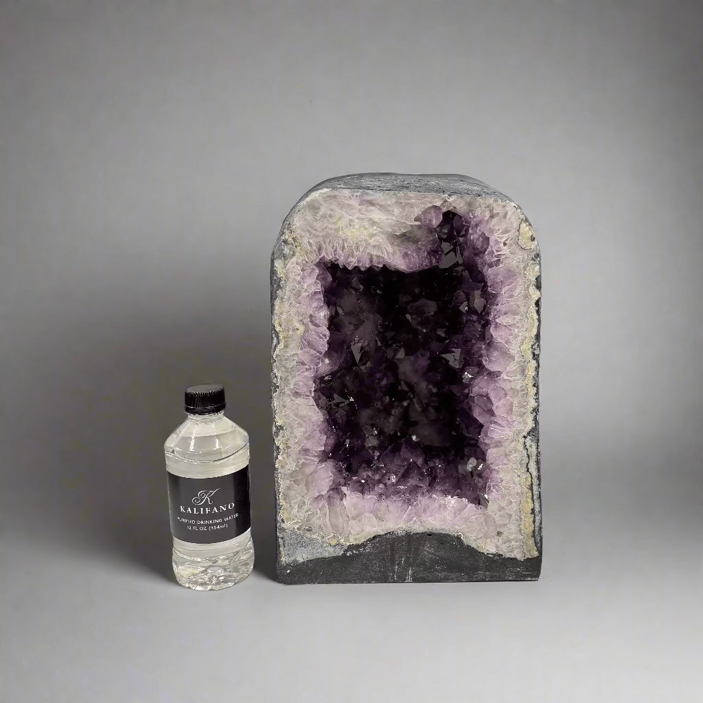 Natural Amethyst Geode Cathedral from Brazil - 12 to 30 lbs - Healing Crystal for Meditation, Home Decor & Spiritual Gifts