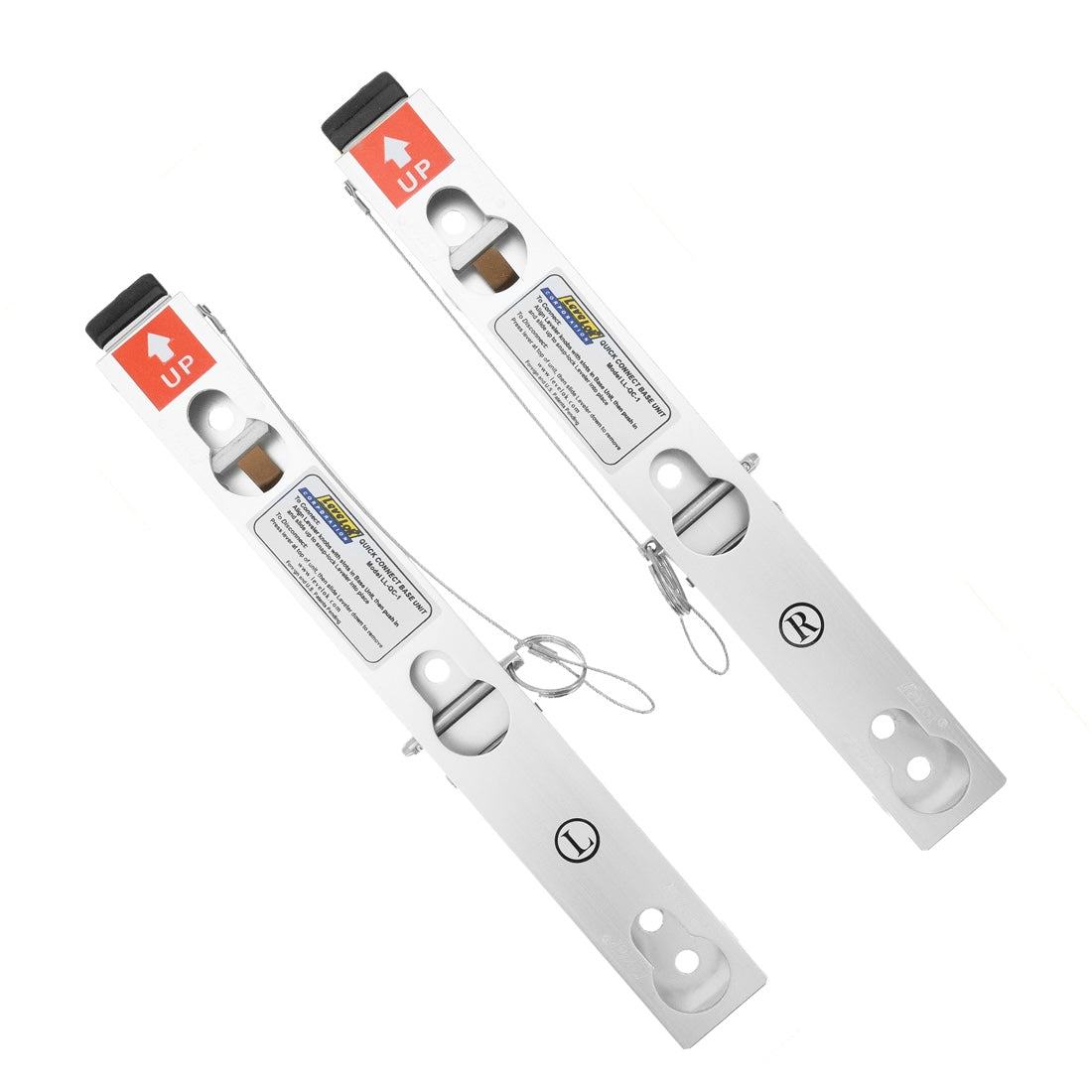LeveLok Ladder Levelers - Quick Connect Base Unit for Extension Ladders | Heavy Duty Aluminum Construction | Perfect for Roofing, Construction & Home Improvement Projects