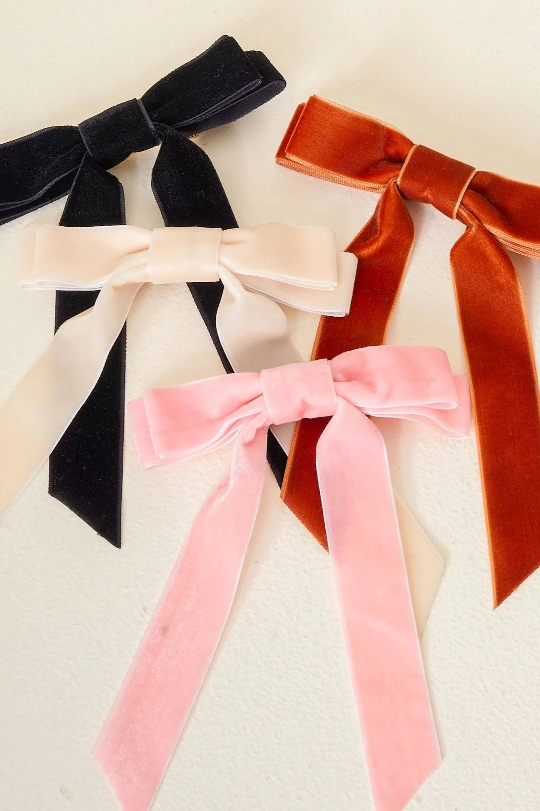 Esmée Velvet Bow Hair Clips for Women - Elegant Hair Accessories for Parties, Weddings & Everyday Style