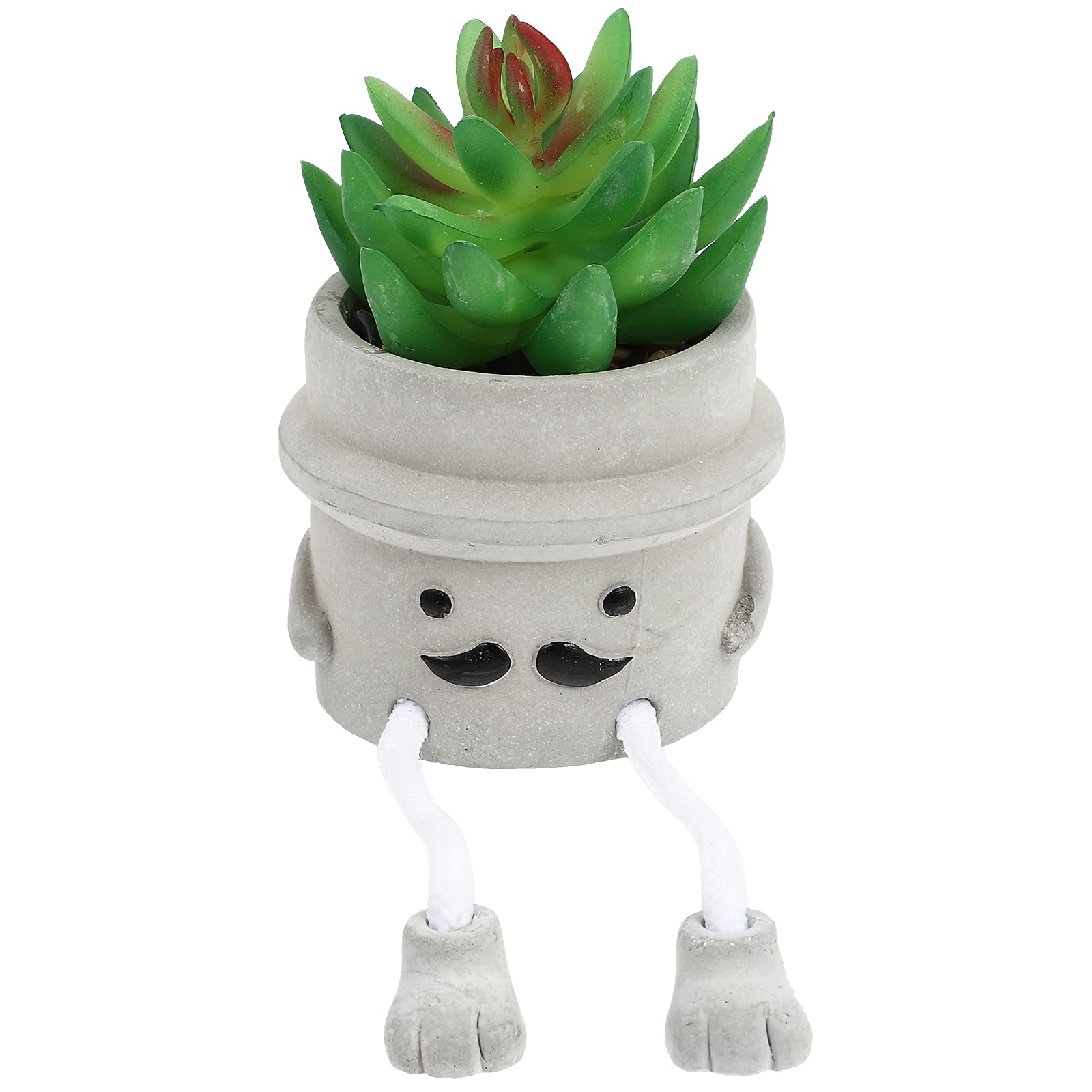 1Pc Artificial Outseam Doll Plant Simulation Green Plant Indoor Bonsai (Grey) - Home Decor for Celebration Party, Wedding, Office Desk & Living Room Decoration