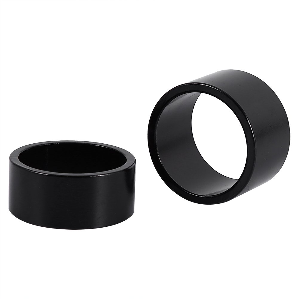 Premium Aluminum Alloy Headset Spacers 4-Piece Set (5mm/10mm/15mm/20mm) - Compatible with MTB Mountain Bikes & Road Bikes - Stem Fork Washers for Height Adjustment - Perfect for Trail Riding, Commuting and Bicycle Maintenance